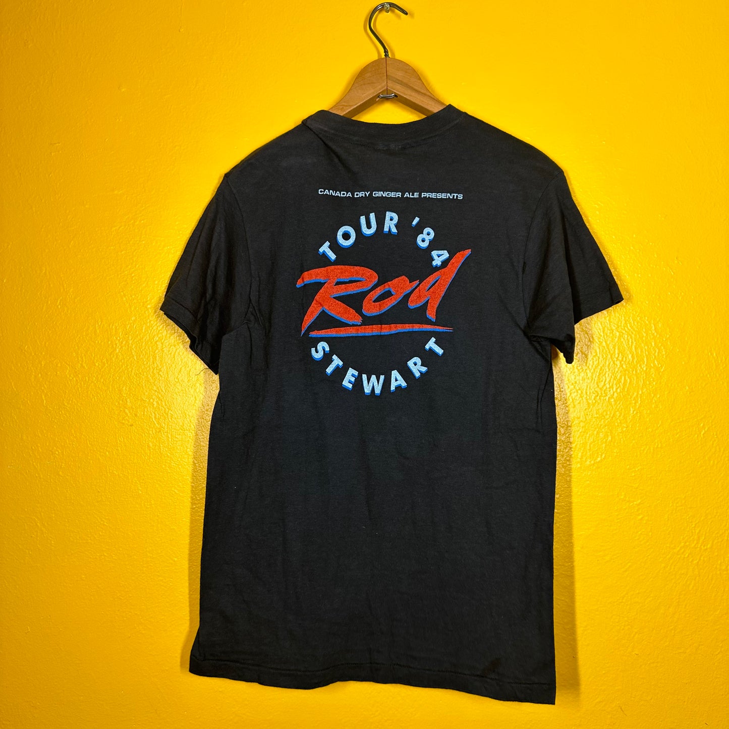Vintage 1984 Rod Stewart Single Stitch Tee Sz M