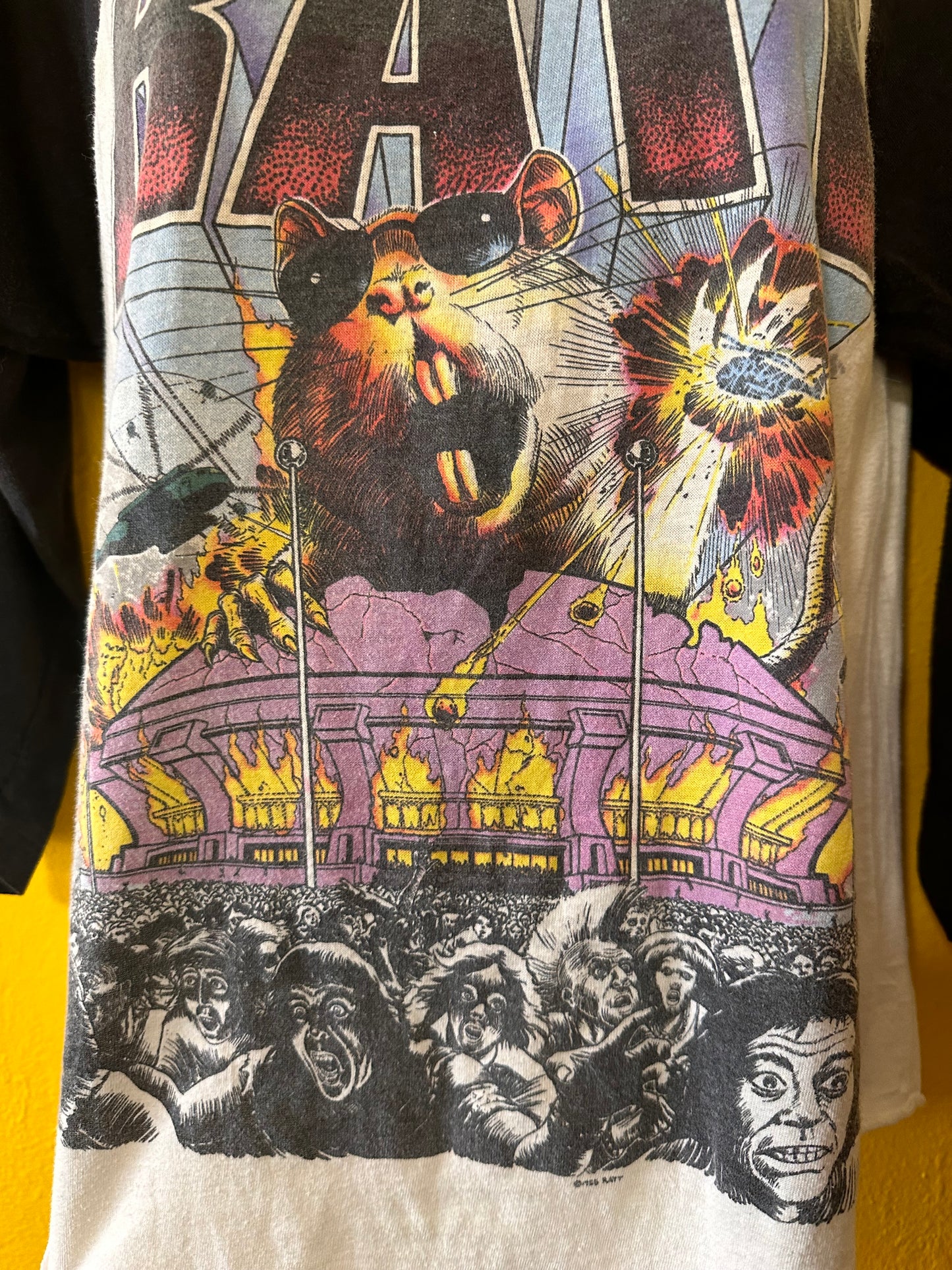 1985 RATT tour Raglan Vintage Single Stitch M