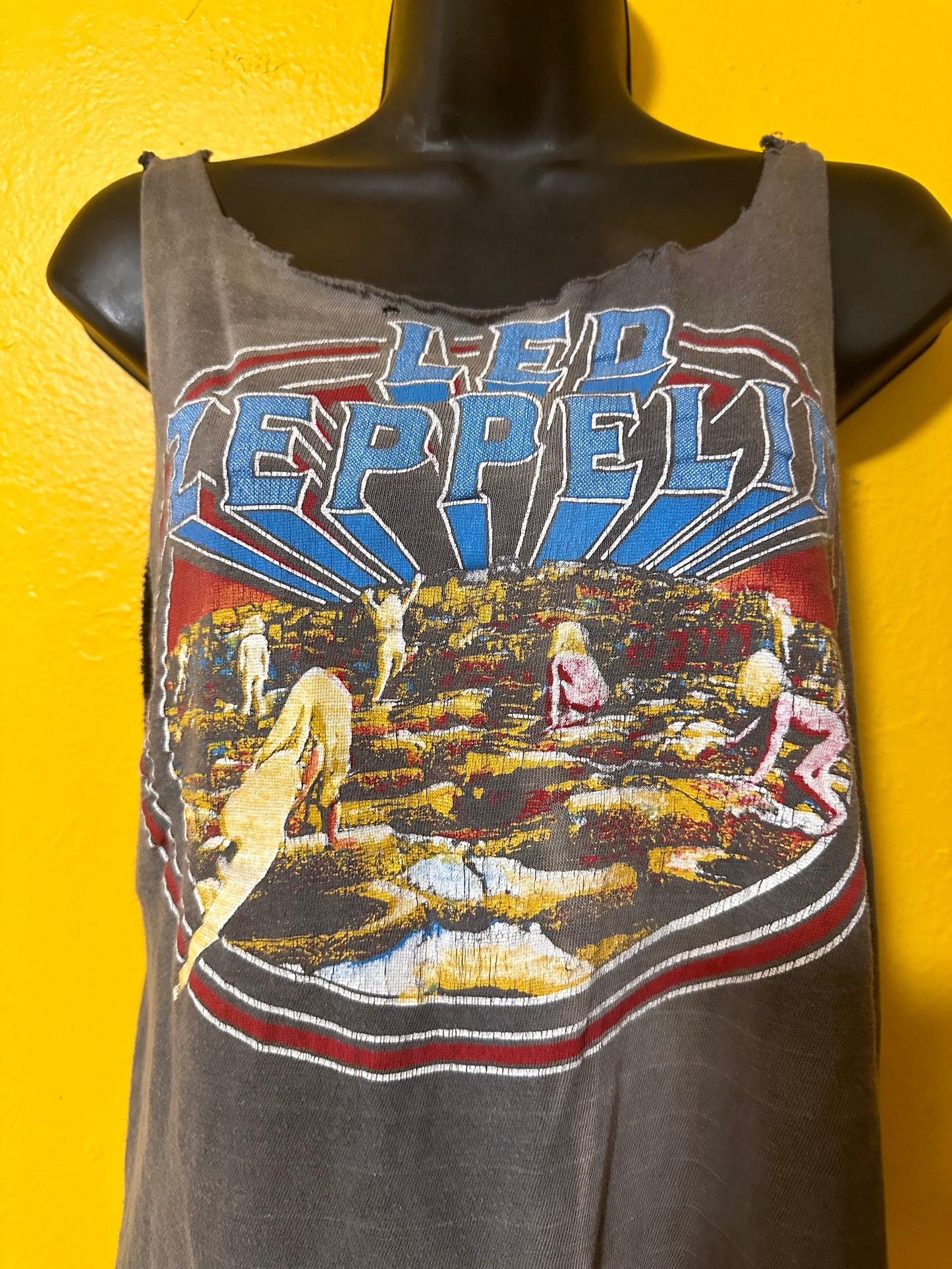THRASHED FADED 1970s LED Zeppelin Tee Vintage M