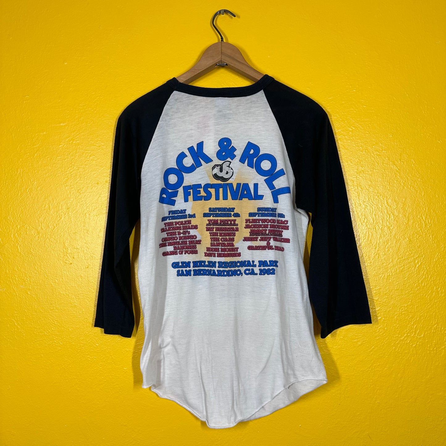 VTG This is US Festival Raglan Tee Sz M Single Stitch 1982