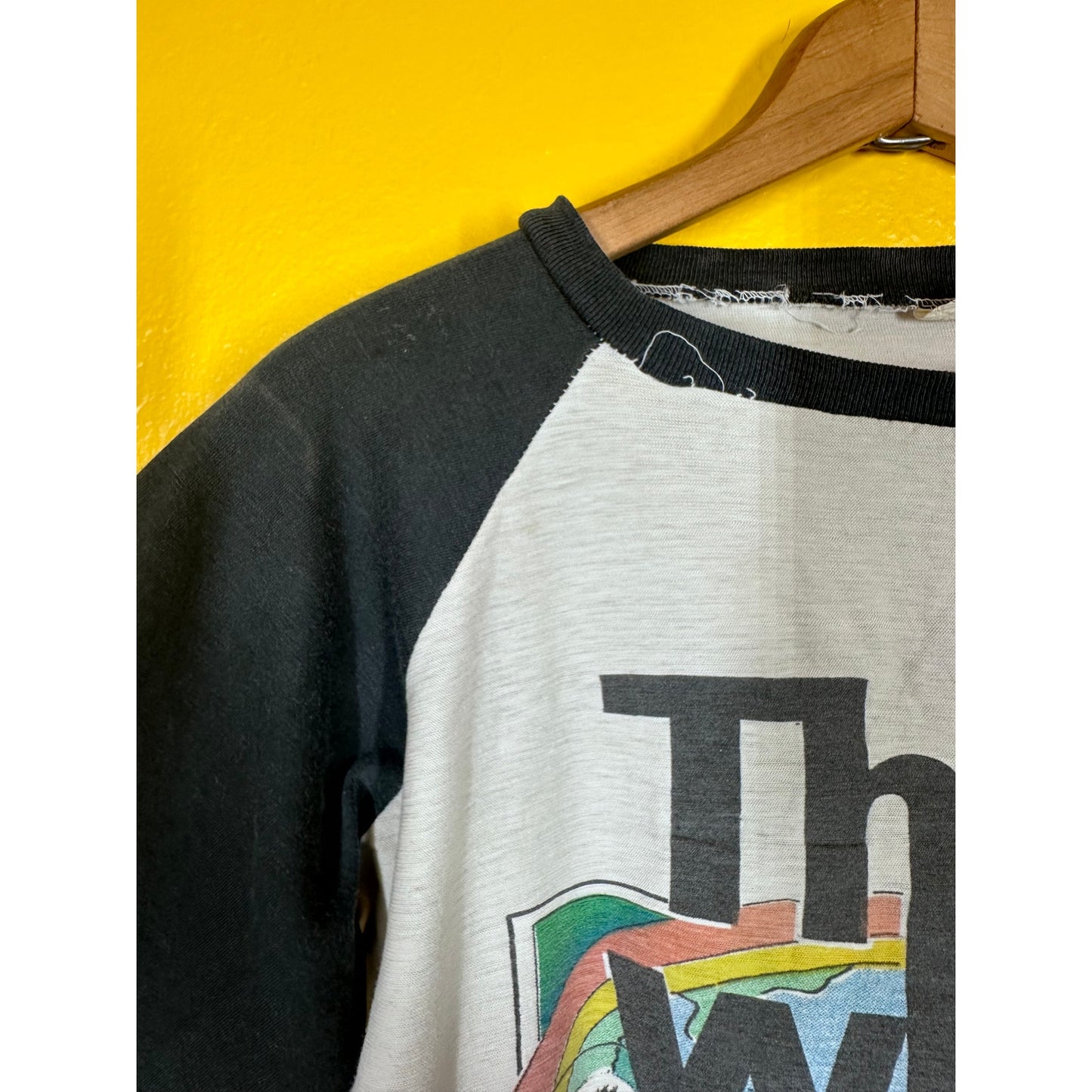 Vtg The Who Raglan Double Sided Single Stitch Sz S Band Tee 1980s 80s