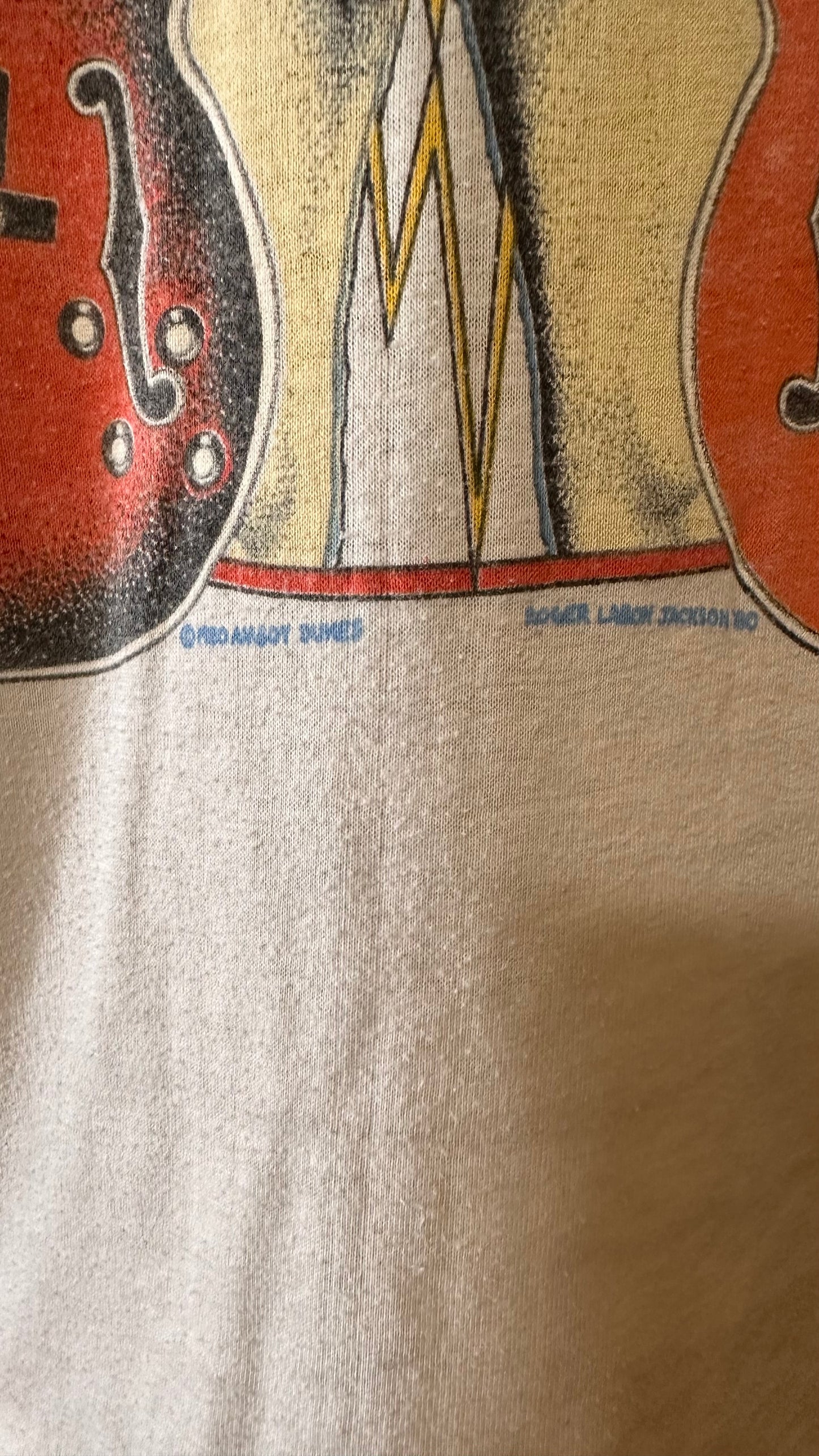 Vintage 1980 Ted Nugent Tour Raglan Single Stitch Sz M