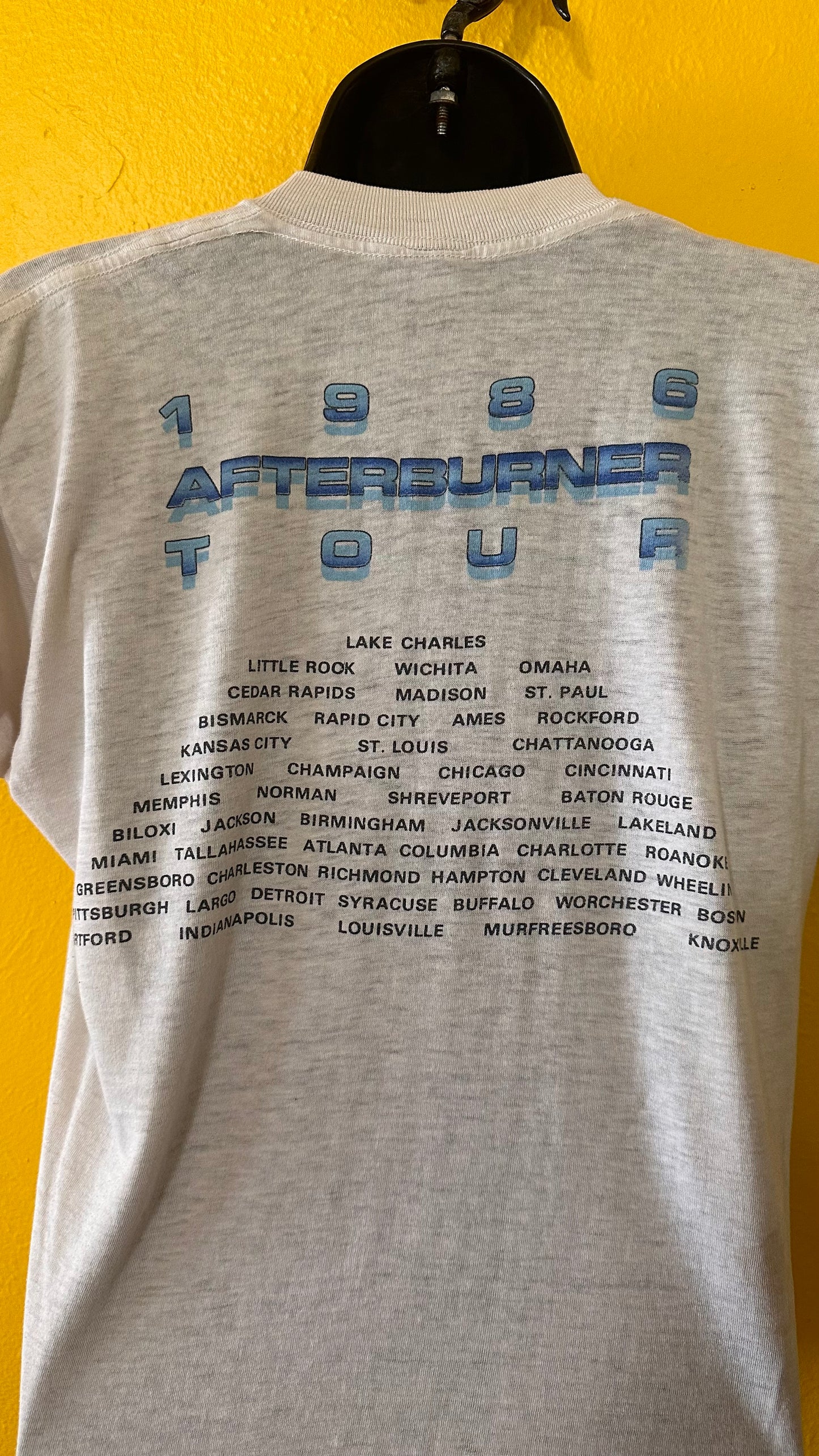 Vintage 1986 ZZ Top Afterburner Tour Tee S S