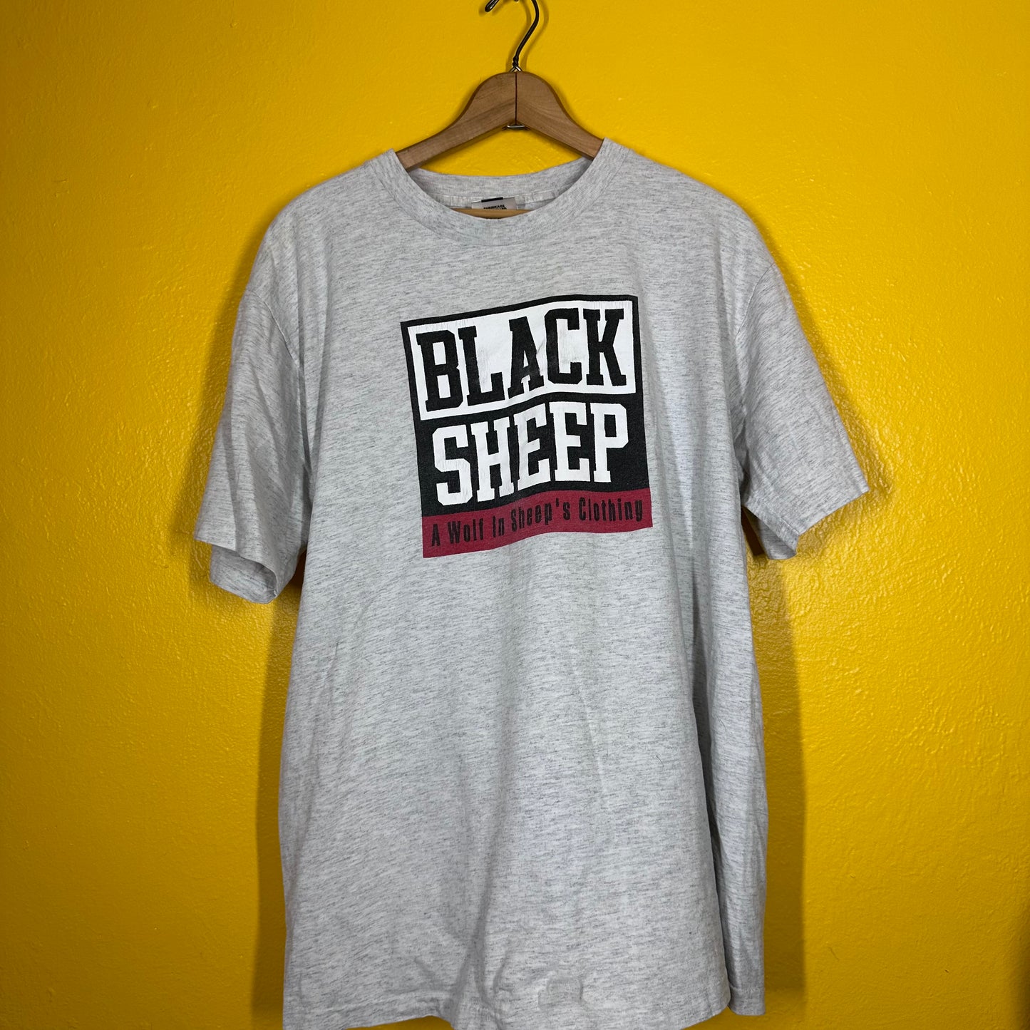 Vintage 1991 Authentic Black Sheep A Wolf In Sheep’s Clothing Raptee Sz XL RARE