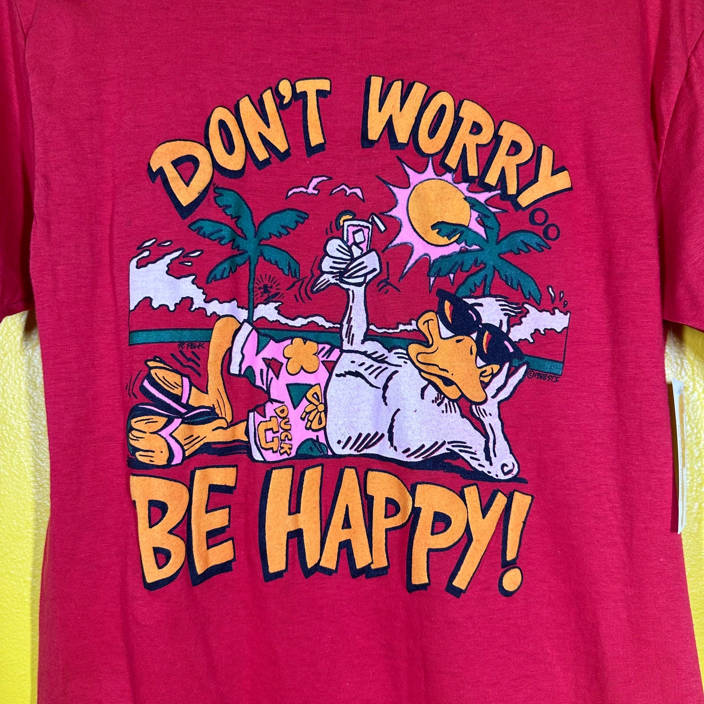 Vintage Duck You 1980s Single Stitch Tee Sz L