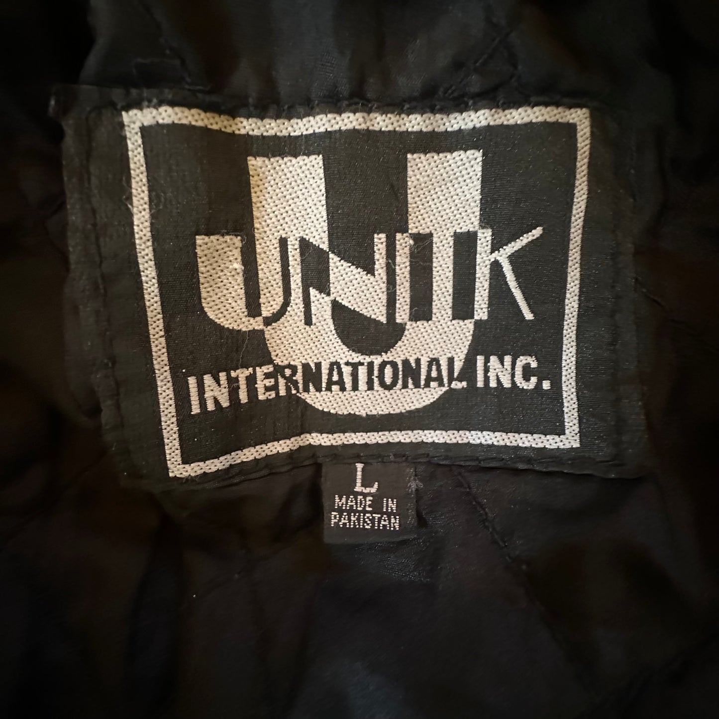 1980s Vintage Unik Leather Cropped Motorcycle Jacket M