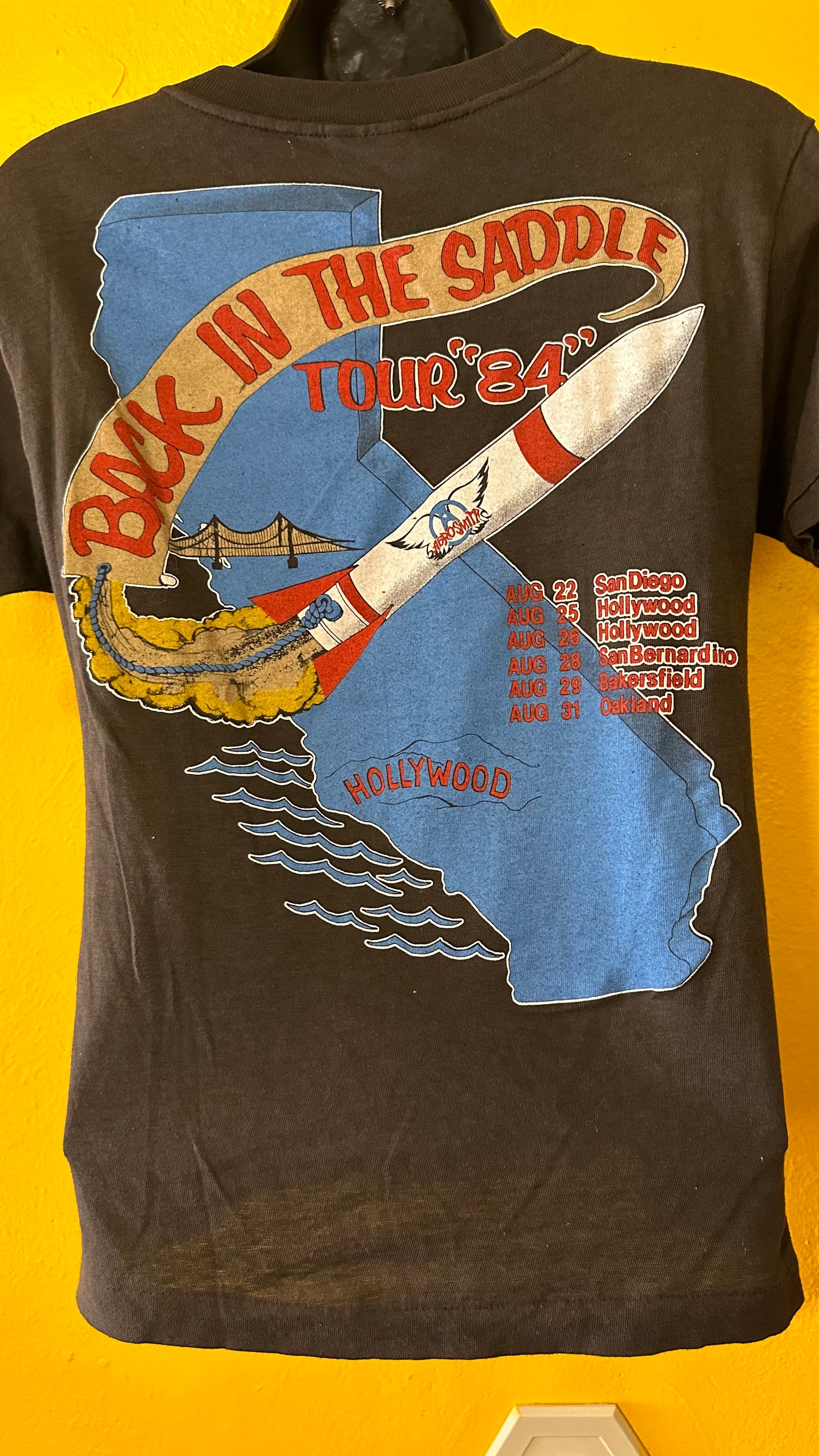 1984 Aerosmith Back In the Saddle Tour Tee S