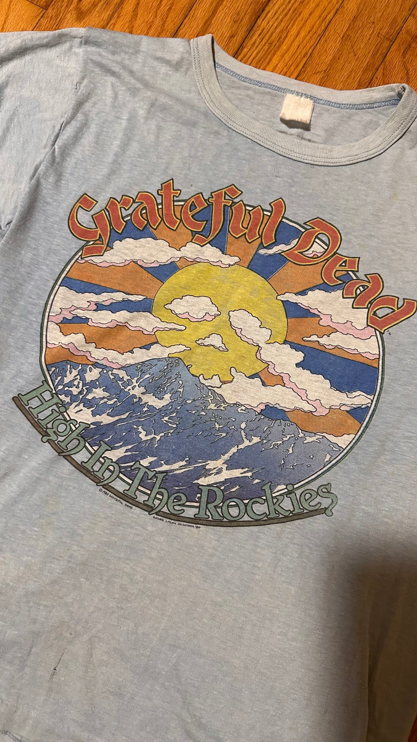 Vintage 1980 Grateful Dead Rolling Rocks Single Stitch Band Tee S