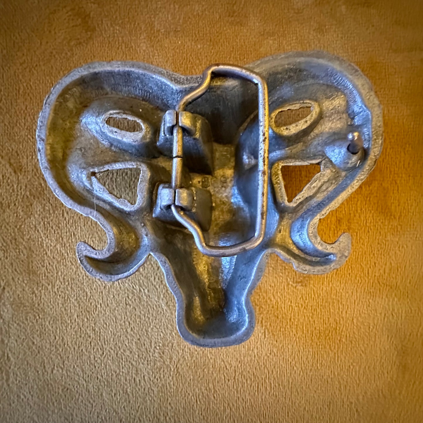 Vintage Rams Head Belt Buckle