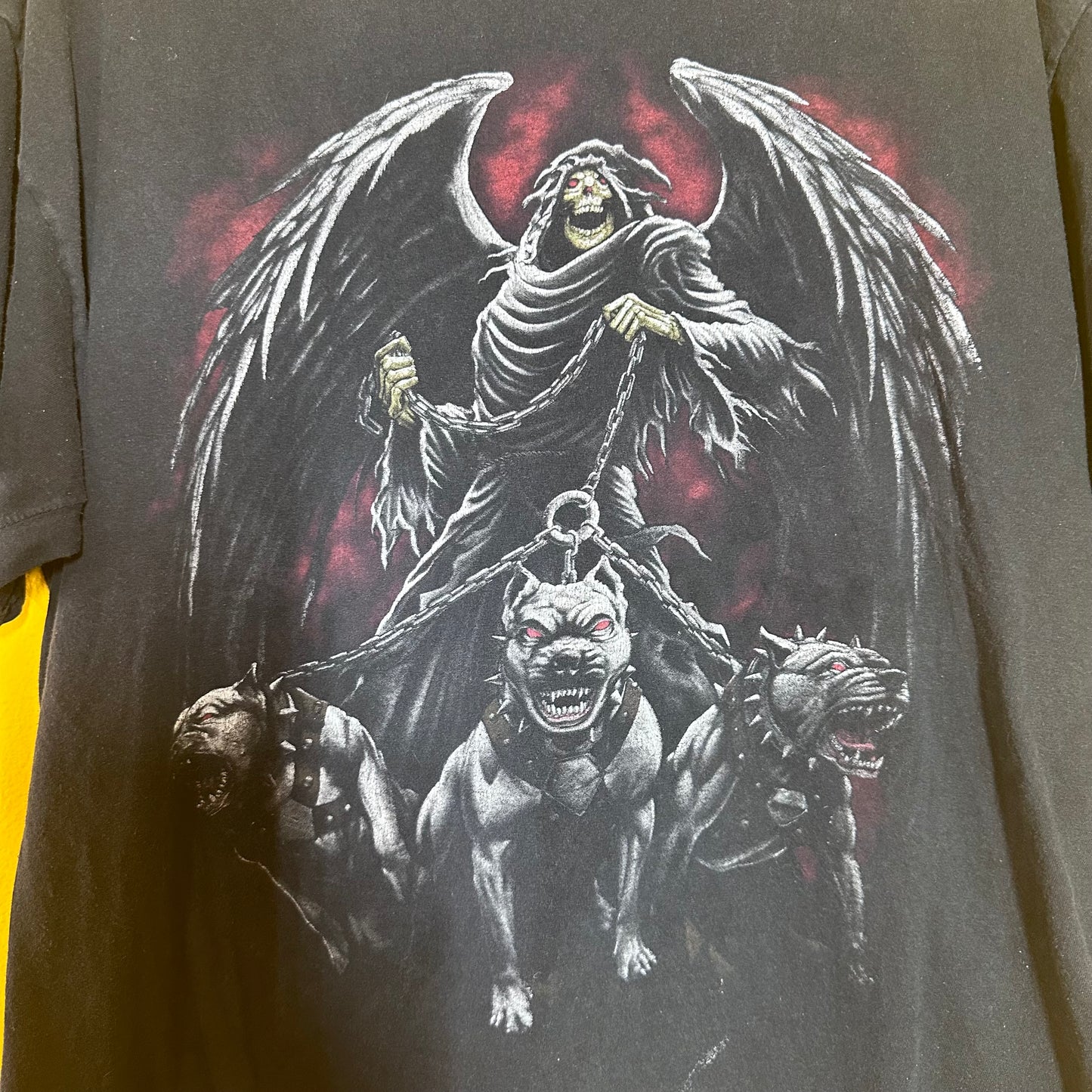 Vintage 1990s Reaper Pitbull Horror Tee Sz XL