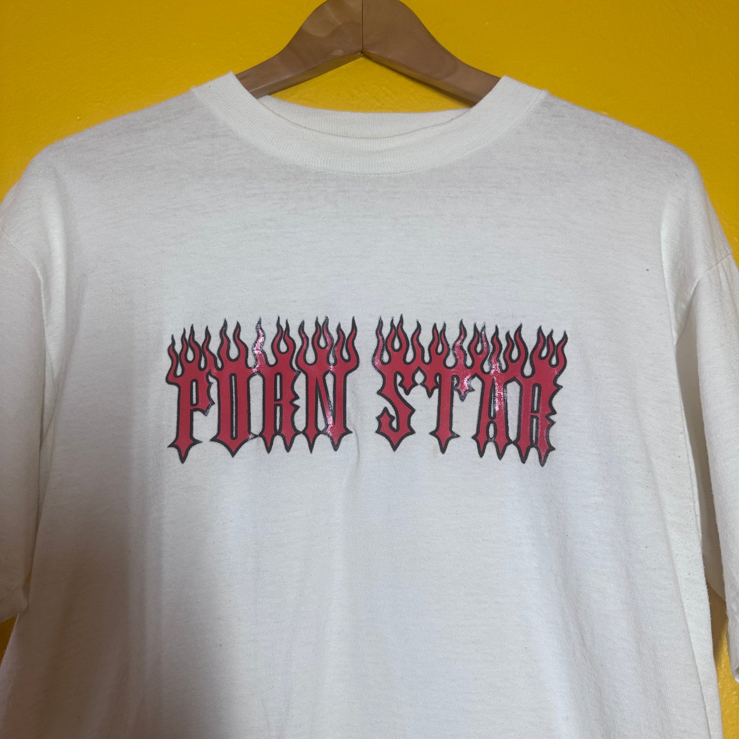 Vintage Porn Star Flame Skate Tee 1990s Sz L