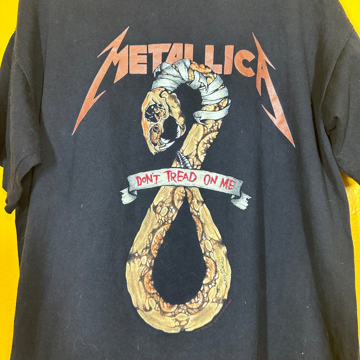 Vintage Metallica Don’t Tread on Me Tour Tee 1991/ 92 Authentic Single Stitch XL Pushead Graphic