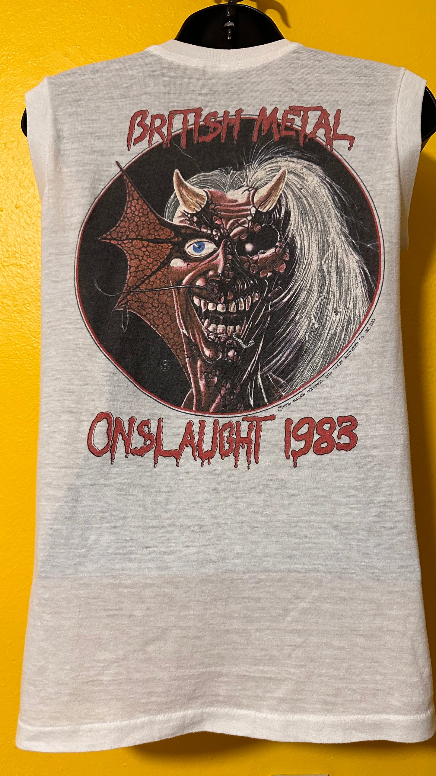 1983 Single Stitch Vintage Iron Maiden Tour Muscle Tee