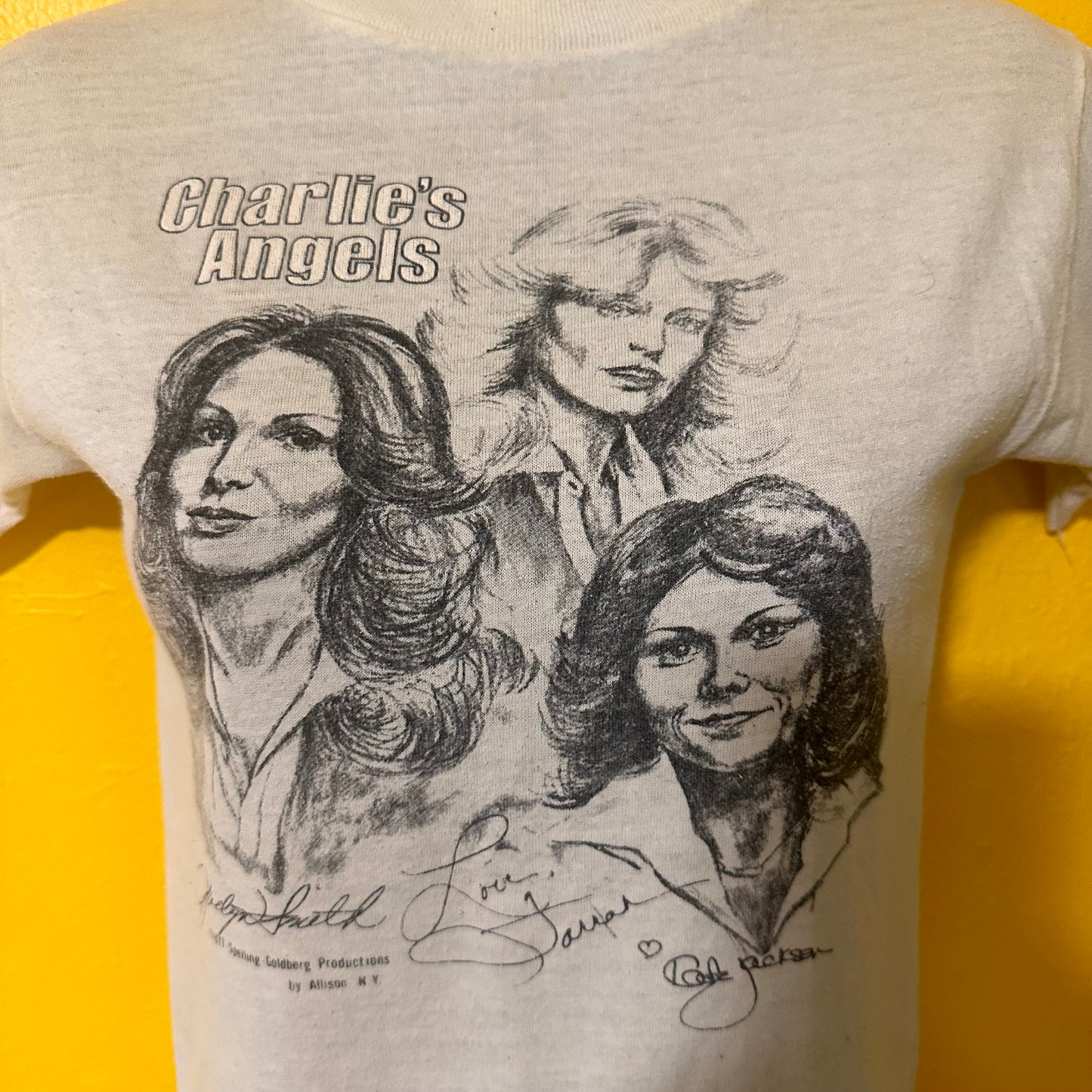 Vintage 1977 Charlie’s Angels Baby Tee Sz S