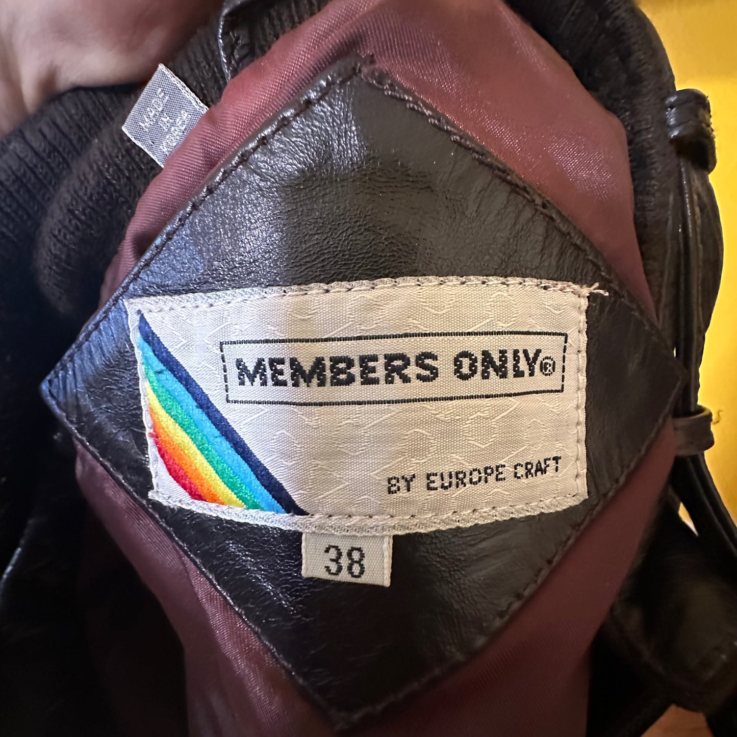 Vintage Leather Oxblood Member Only Jacket Sz L