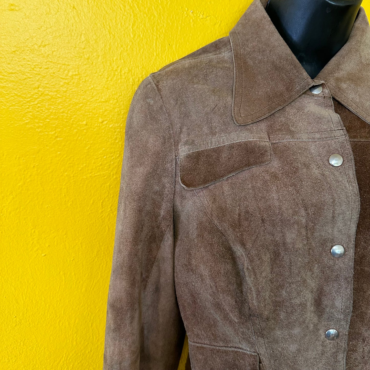 1970s Lambskin Leather Cropped Jacket S M