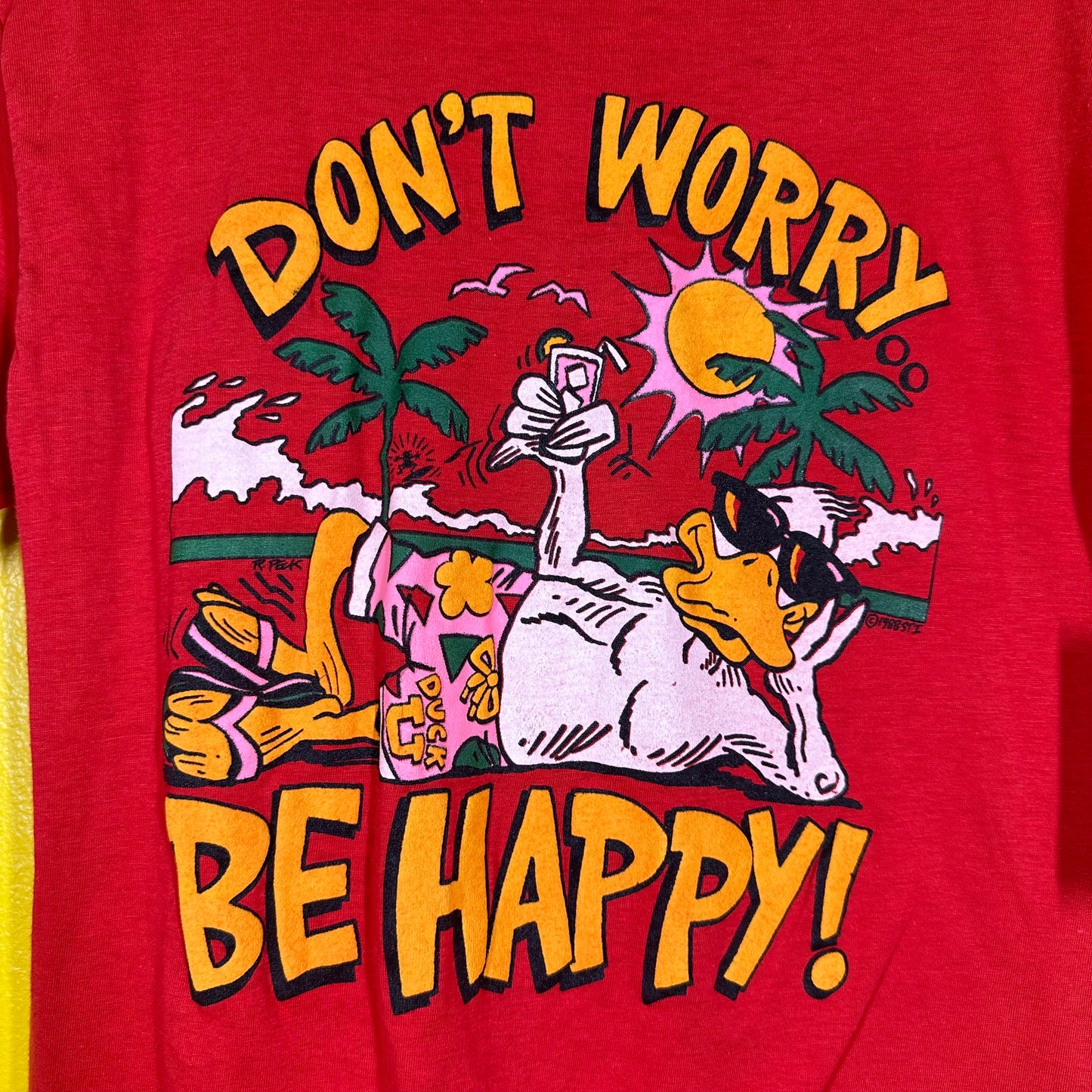 Vintage Duck You 1980s Single Stitch Tee Sz L