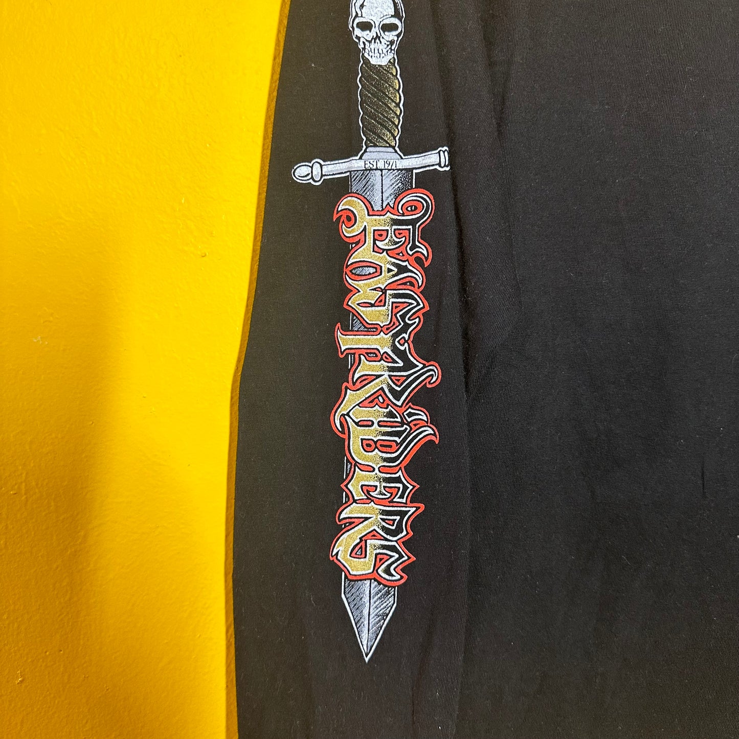 Vintage 1996 EASYRIDERS Dagger Longsleeve with Backhit and Sleevehits Biker Tee Sz XL