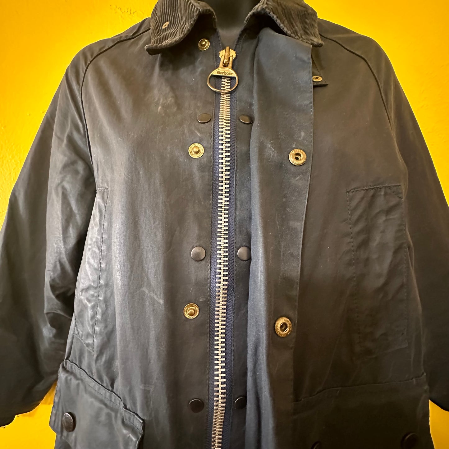 Youth Large Barbour Waxed Chore Jacket Coat