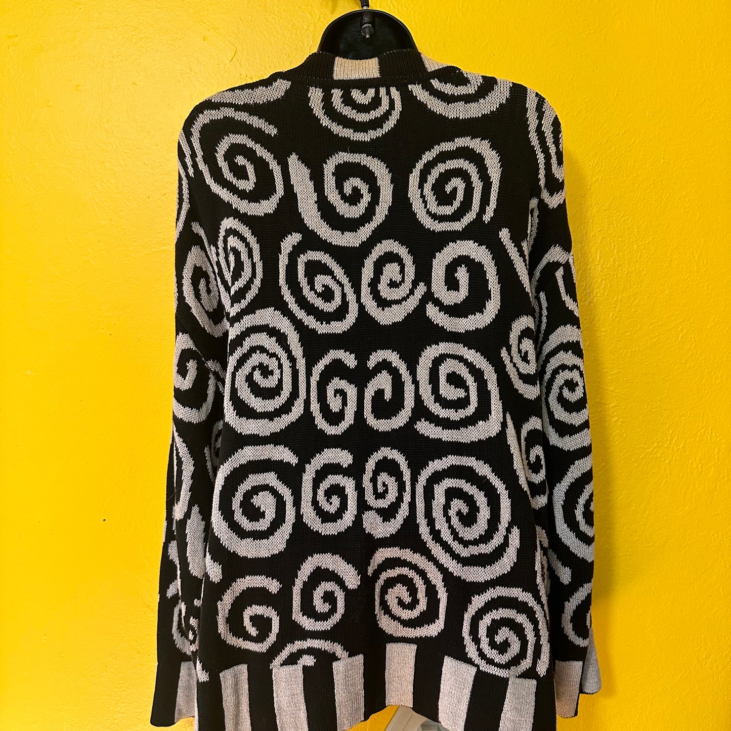 Vintage 1980s Abstract oversized Cardigan S L