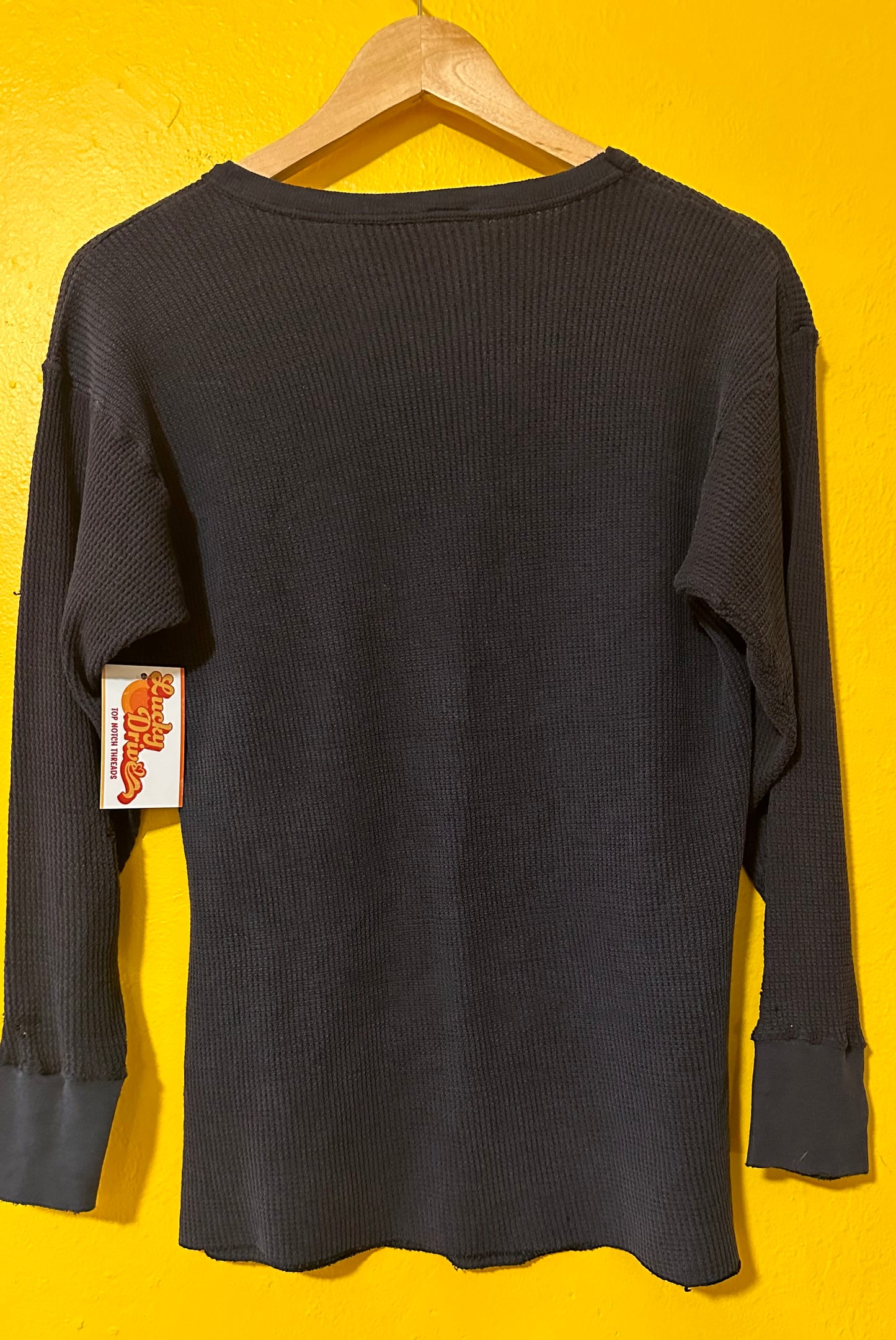 Vintage 1980s Harley Davidson Soaring Eagle Waffle Knit M
