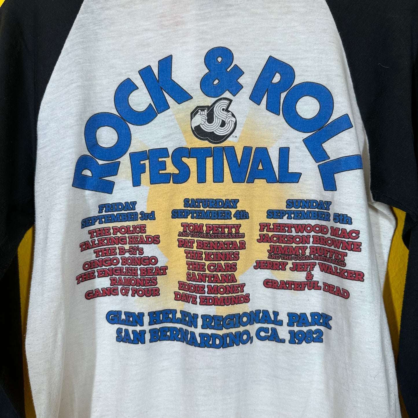 VTG This is US Festival Raglan Tee Sz M Single Stitch 1982