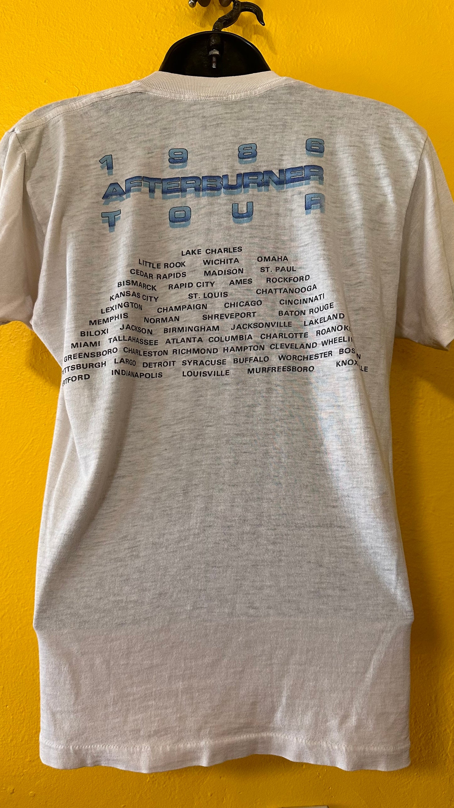 Vintage 1986 ZZ Top Afterburner Tour Tee S S