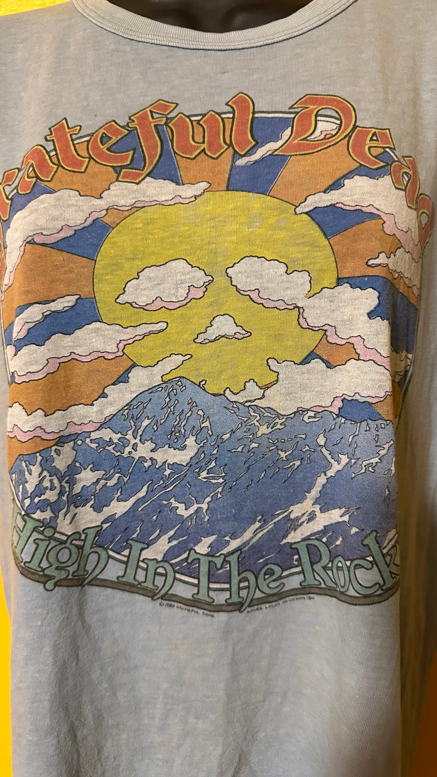 Vintage 1980 Grateful Dead Rolling Rocks Single Stitch Band Tee S