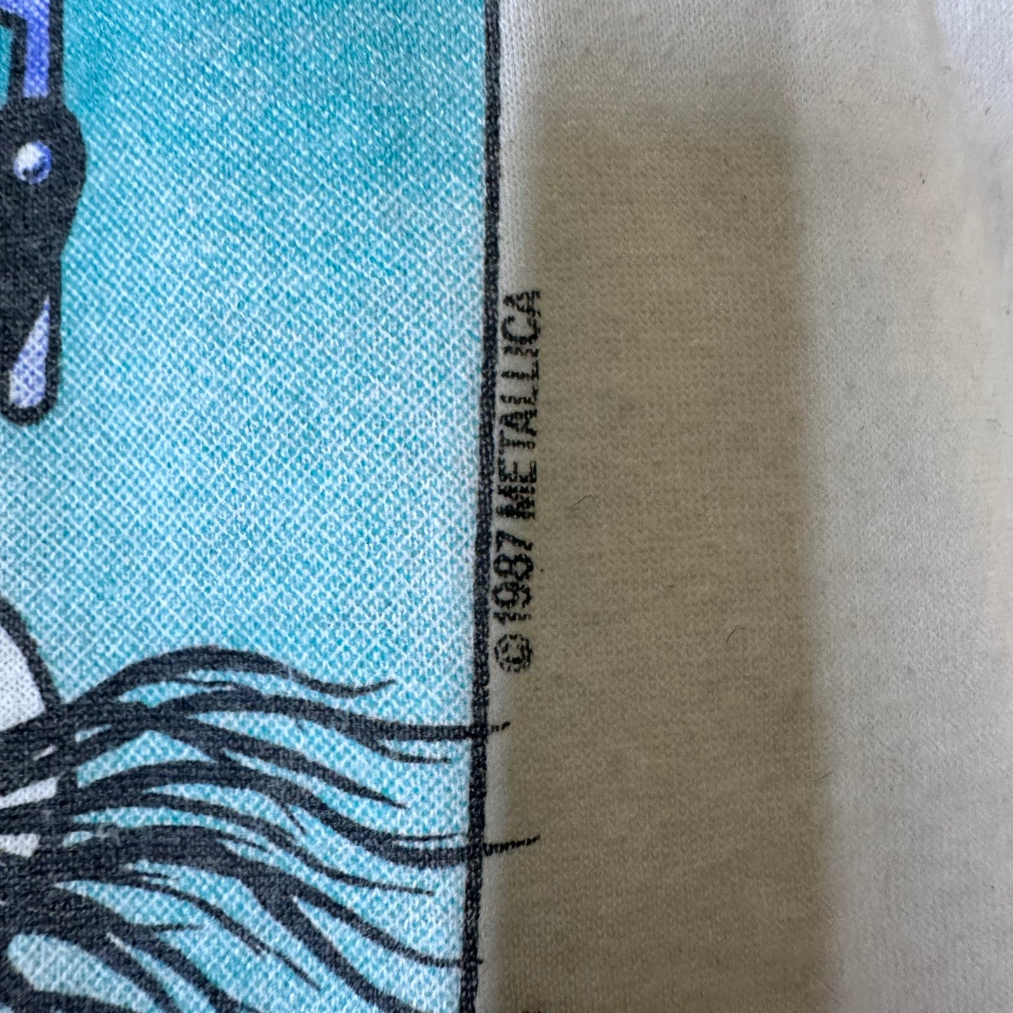 VTG Metallica Pushead Graphic 1987 Crash Course Single Stitch Tee Shirt