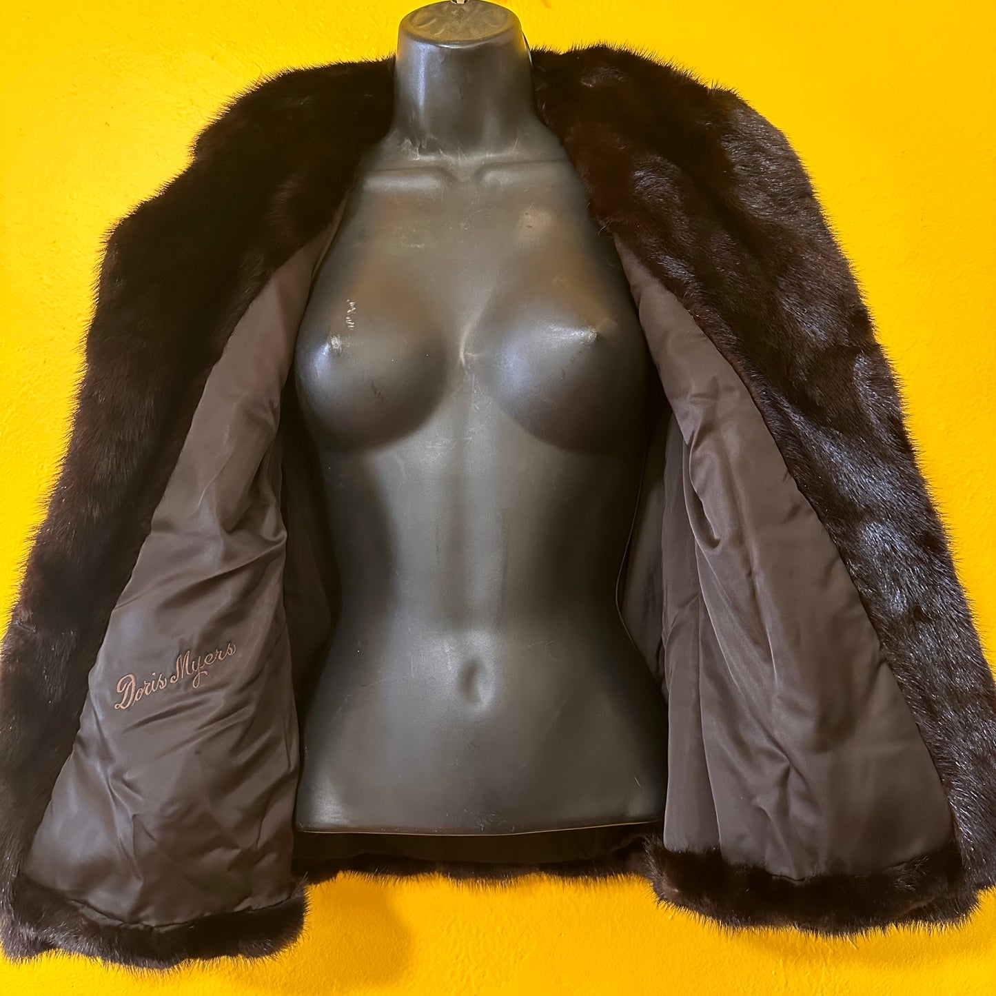 Vintage 1960s Mink Cropped Dress Jacket S