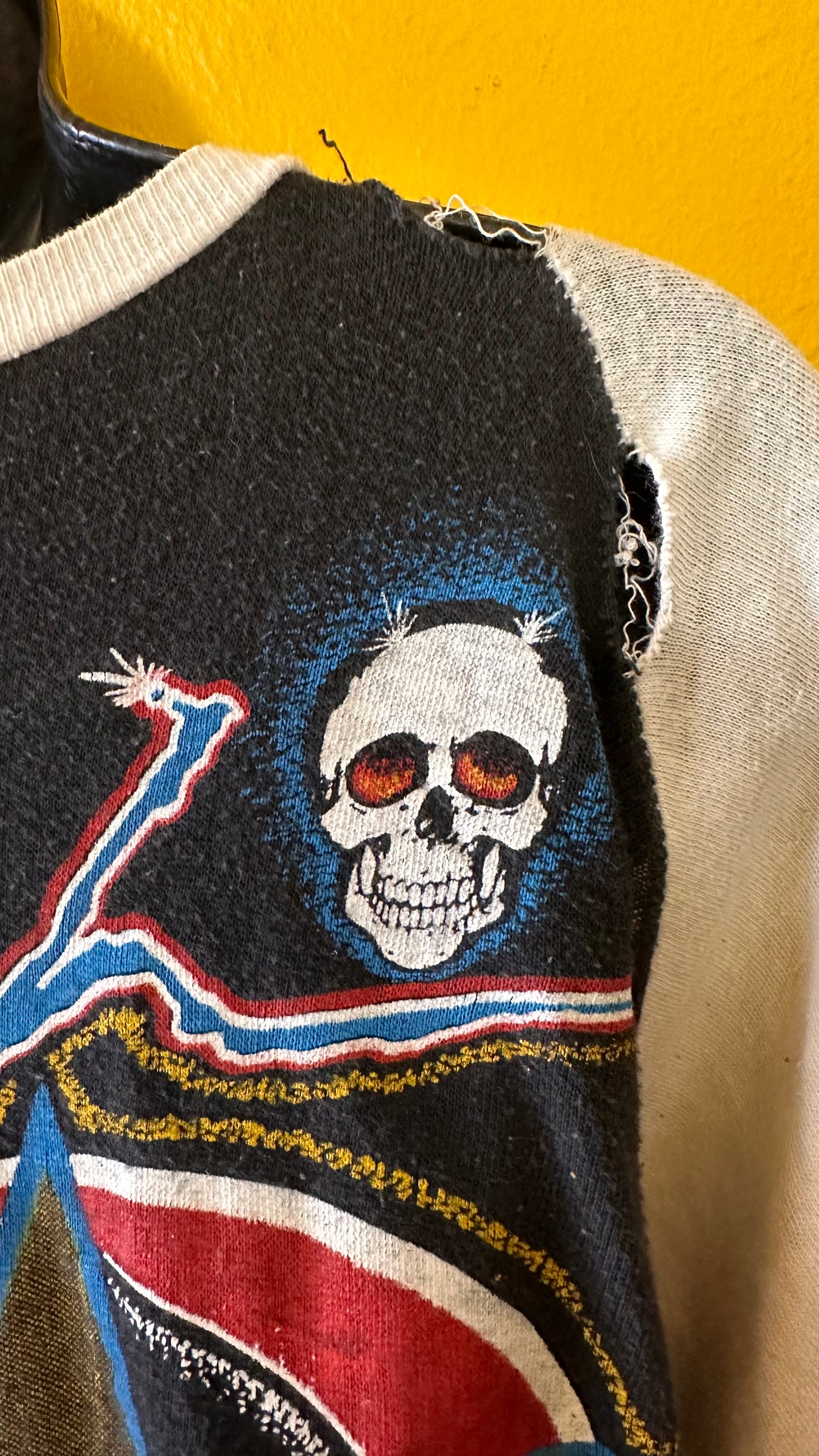 1983 Rush Signals Parking Lot Boot Raglan Sz L Boxy