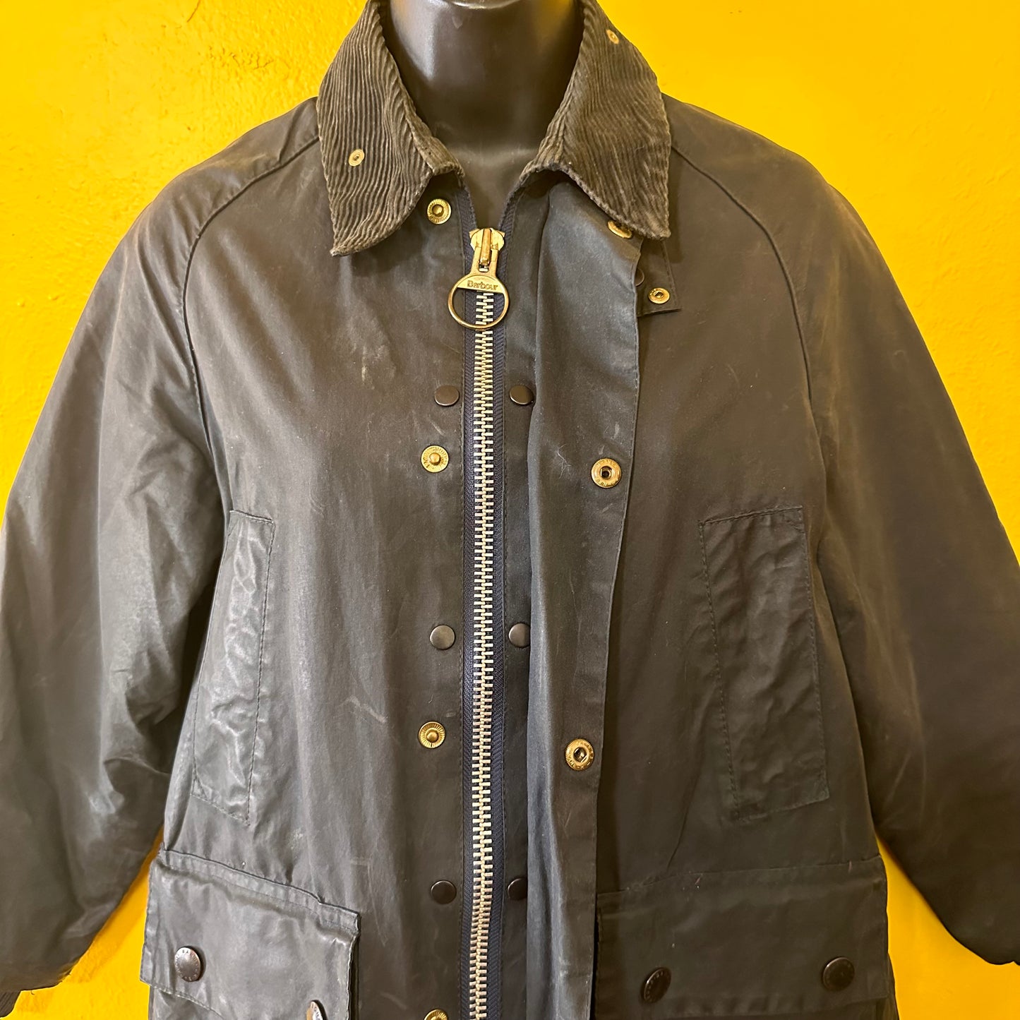 Youth Large Barbour Waxed Chore Jacket Coat