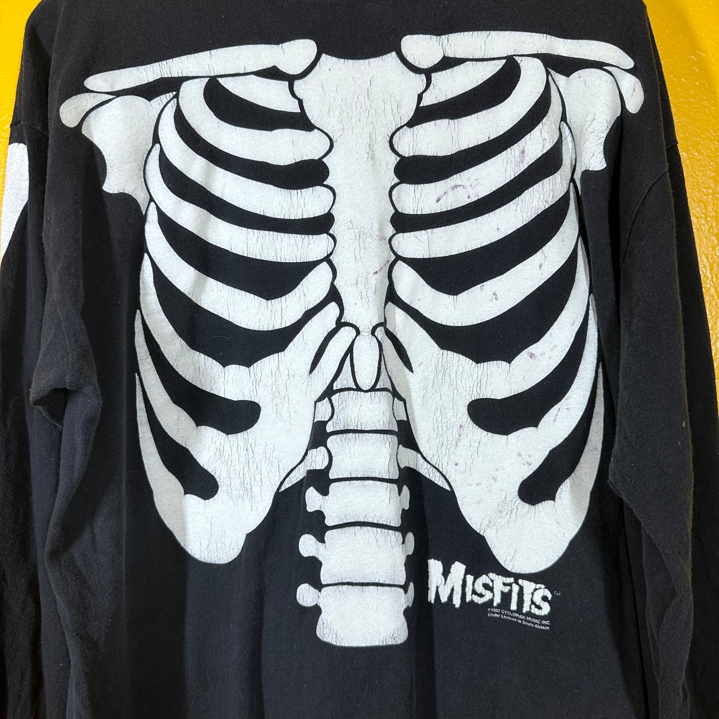 Vintage Misfits Bones Longsleeve Glow in the Dark Sz L