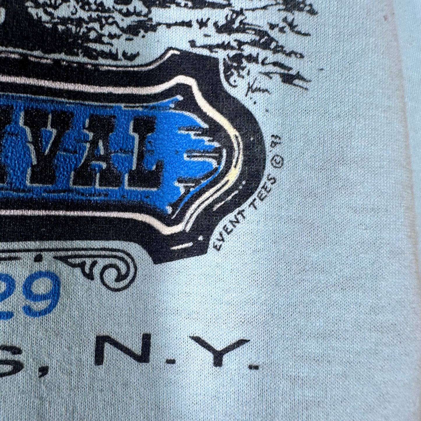 Vintage 1980s Train Tee Single Stitch Sz L