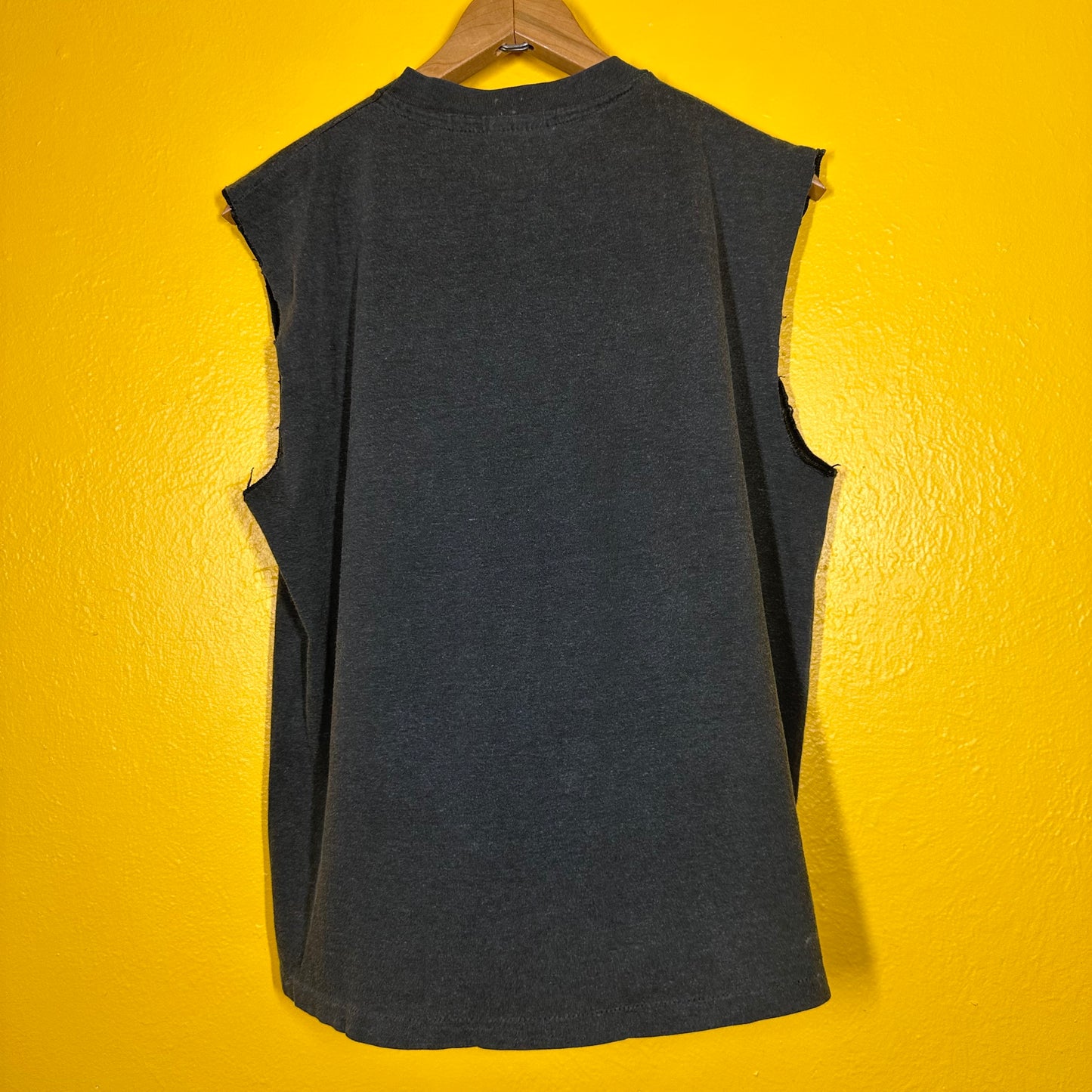 Vintage Heathen 1980s Pray For Death Cut Off Single Stitch Band Tee Sz M