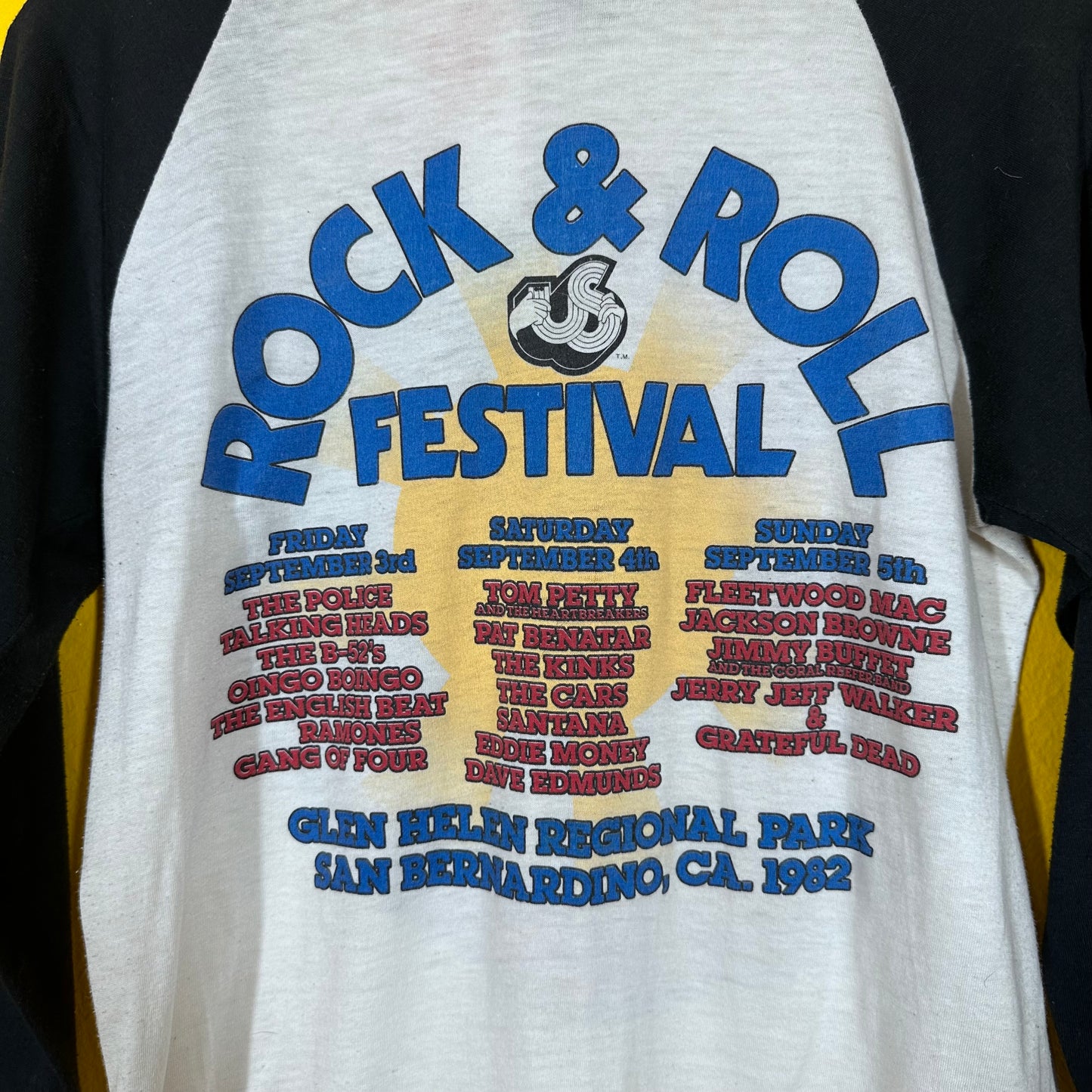 VTG This is US Festival Raglan Tee Sz M Single Stitch 1982