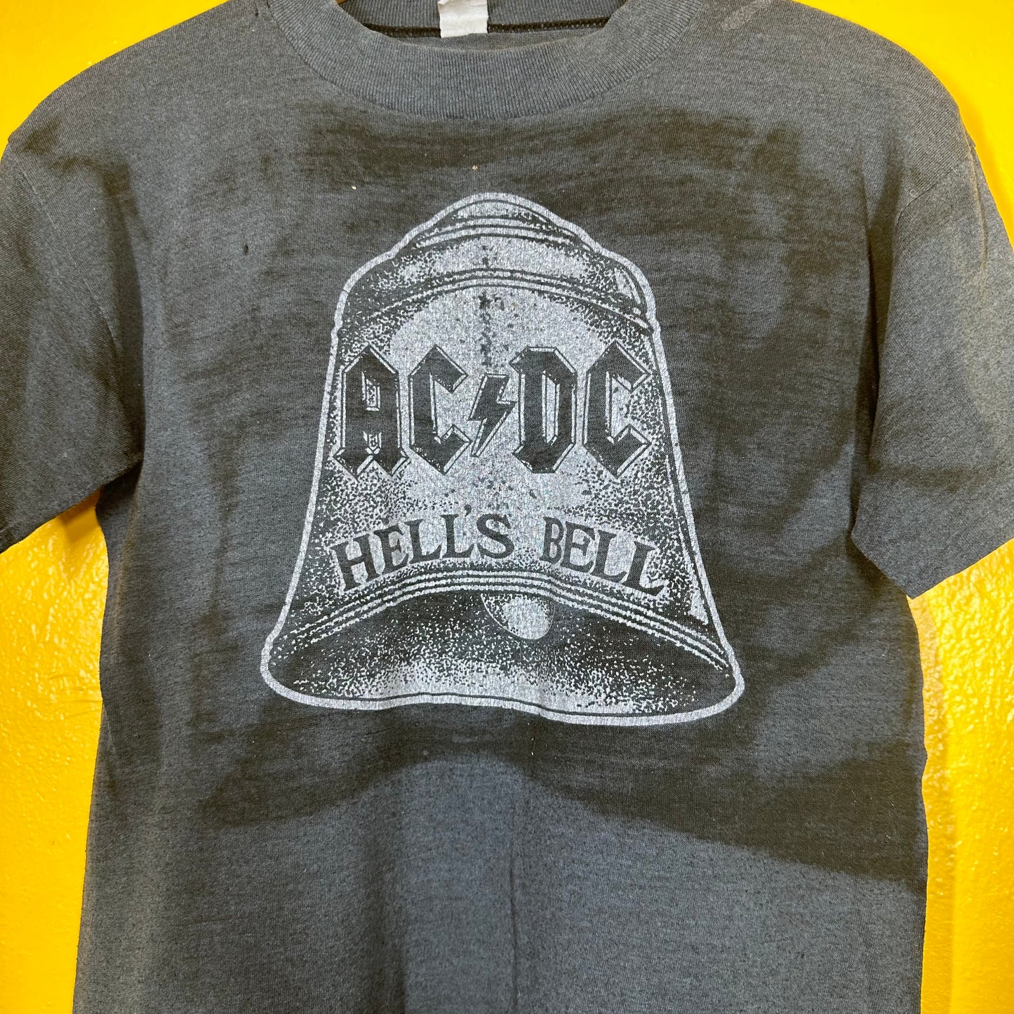 Vintage 1980s ULTRA RARE AC/DC Single Stitch Parkinglot Boot Sz M Hells Bells