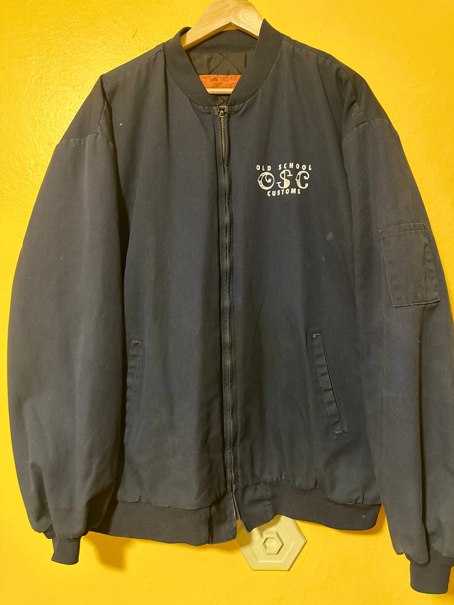 Vintage 1990s OSC Motorcycle Service Center Utility Jacket XL