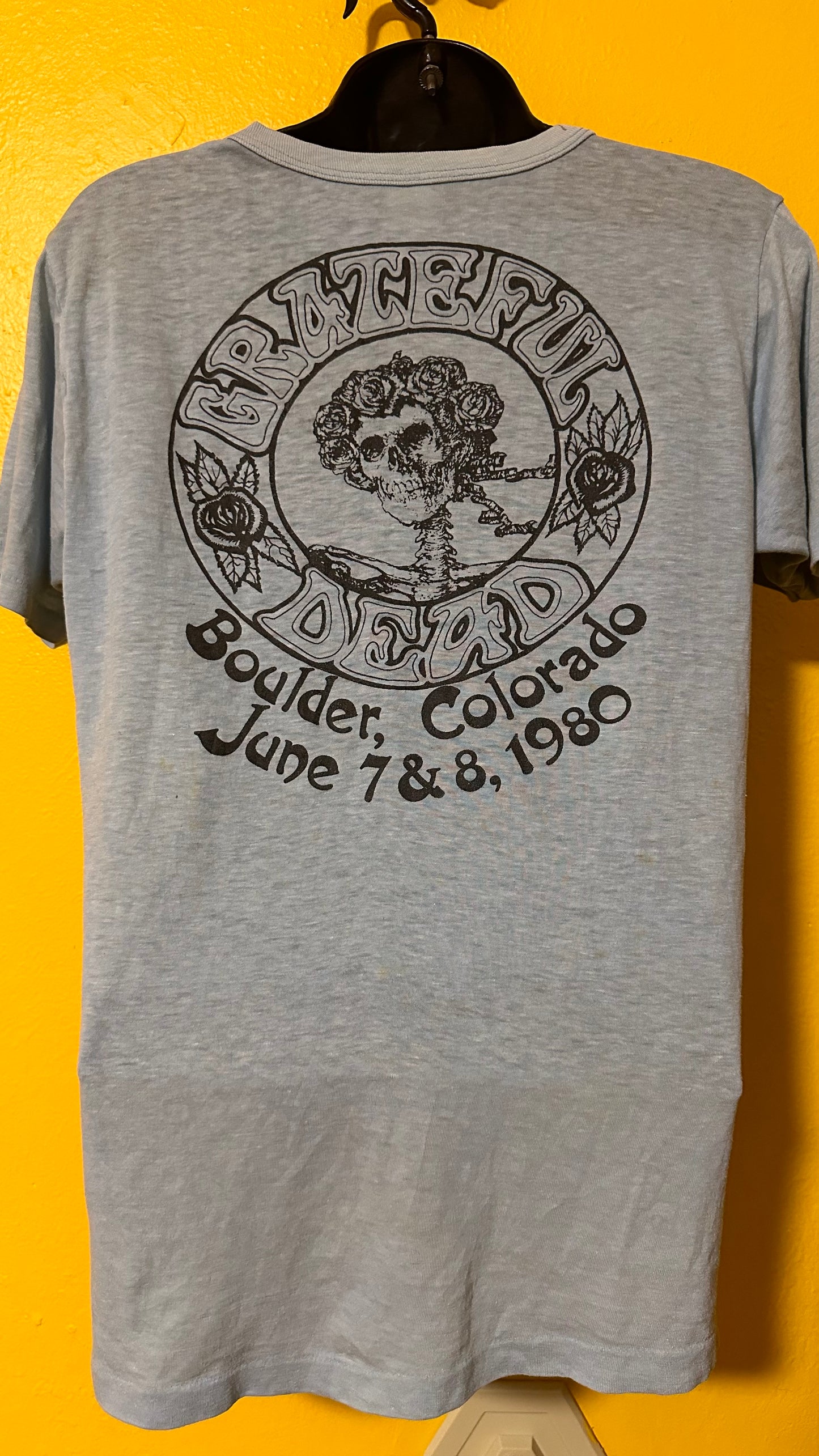 Vintage 1980 Grateful Dead Rolling Rocks Single Stitch Band Tee S