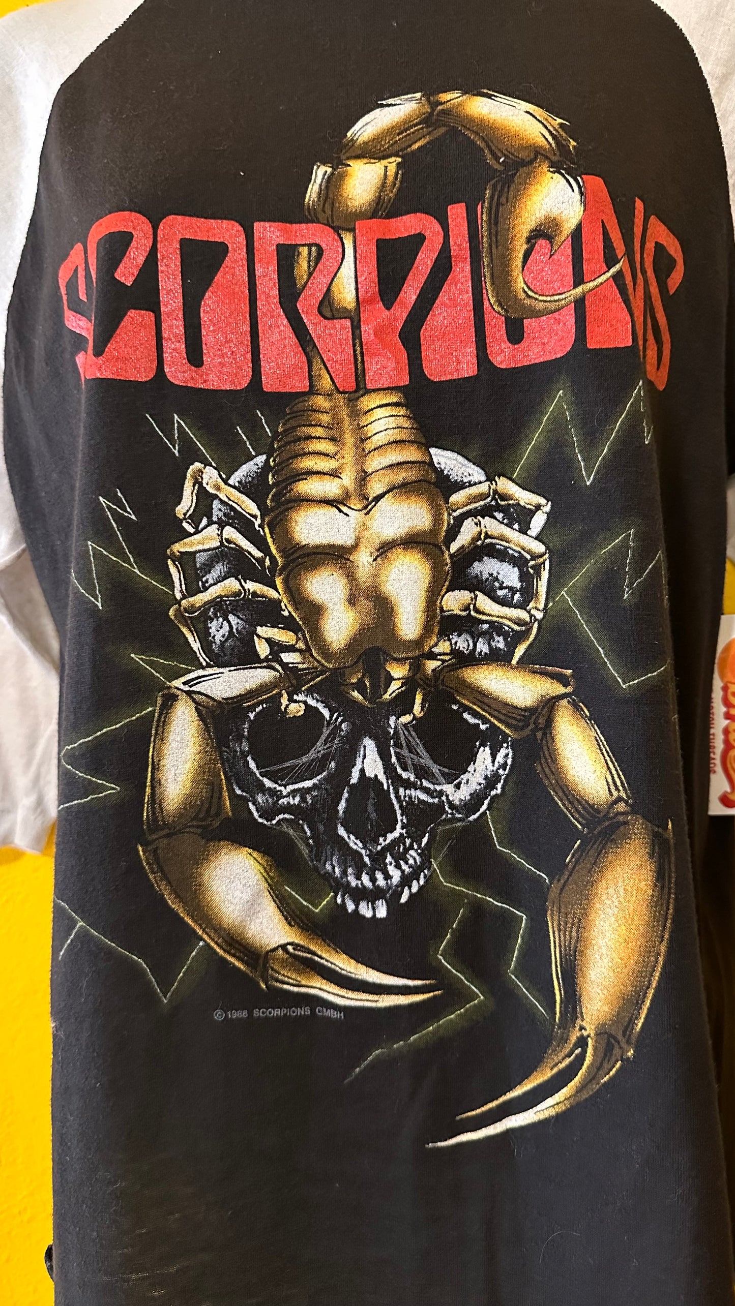 1988 Scorpions Single Stitch Raglan S M