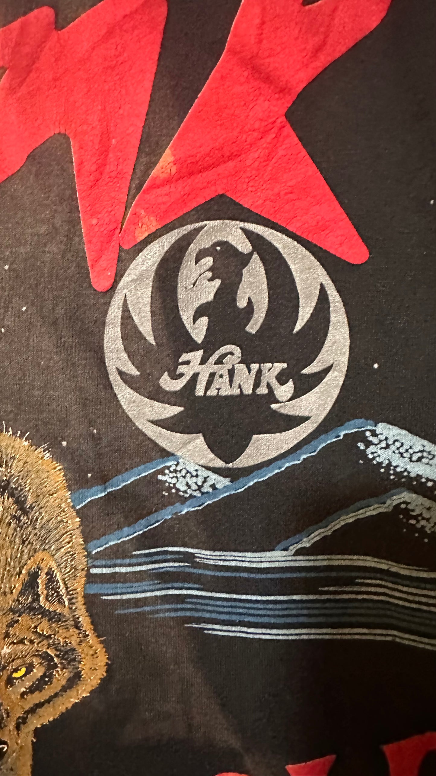 Vintage 1990 Hank Williams Lone Wolf Tour Tee Single Stitch M