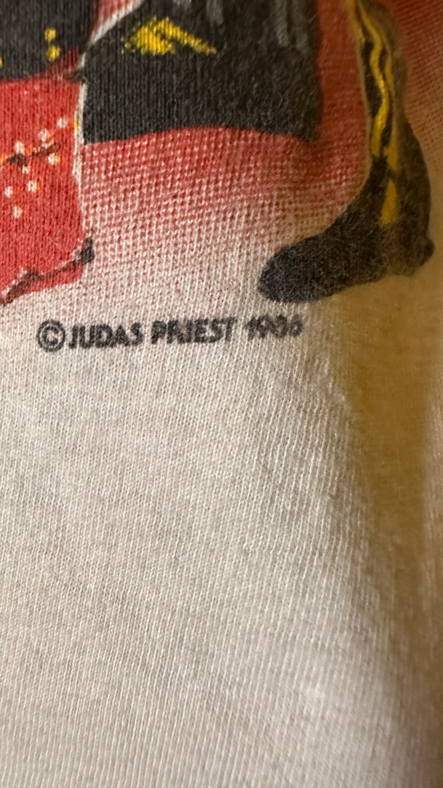 Judas Priest 1986 Tour Raglan Vintage Single Stitch M