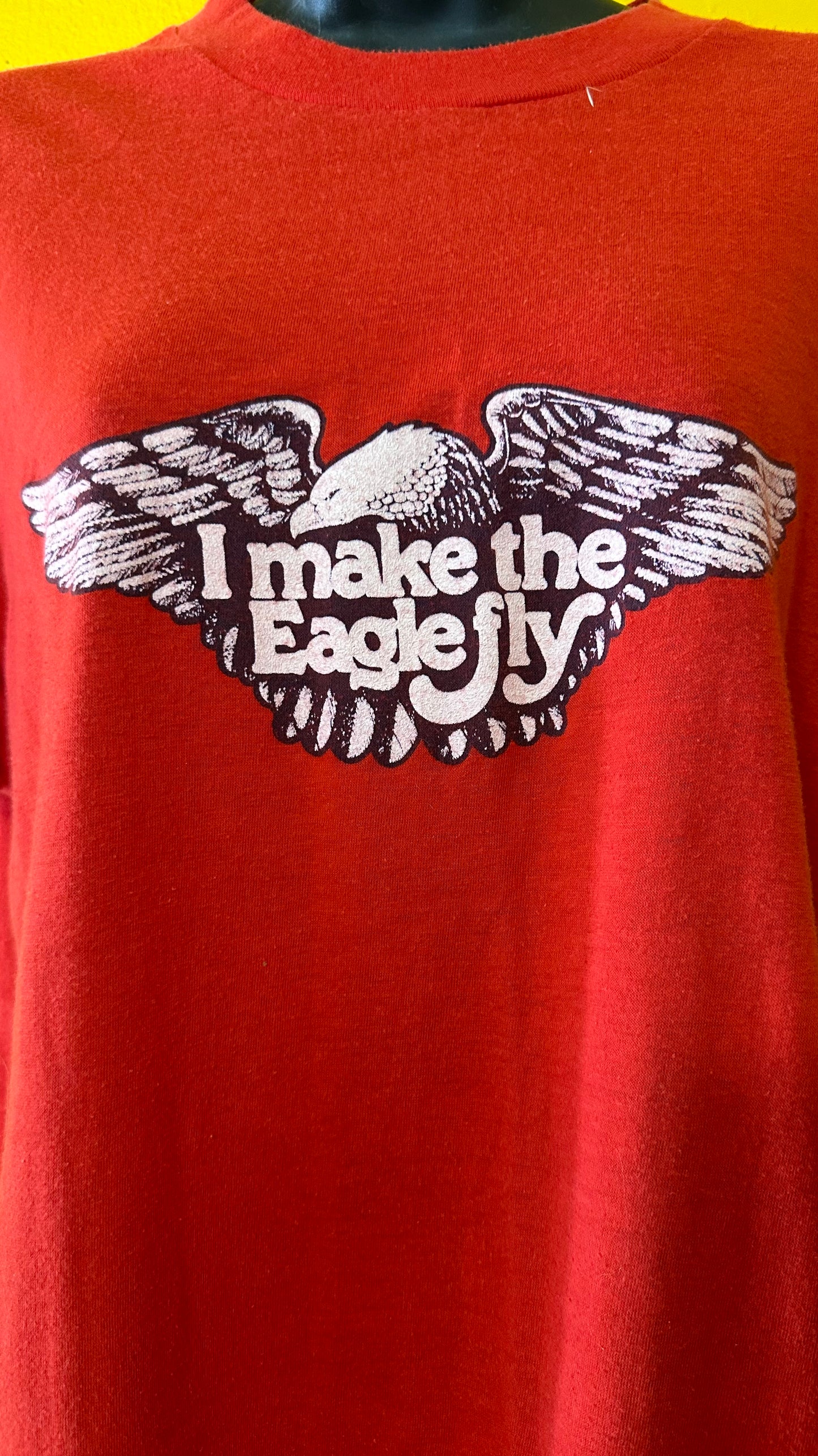 Vintage 1970s Harley Davidson I make the Eagle Fly L