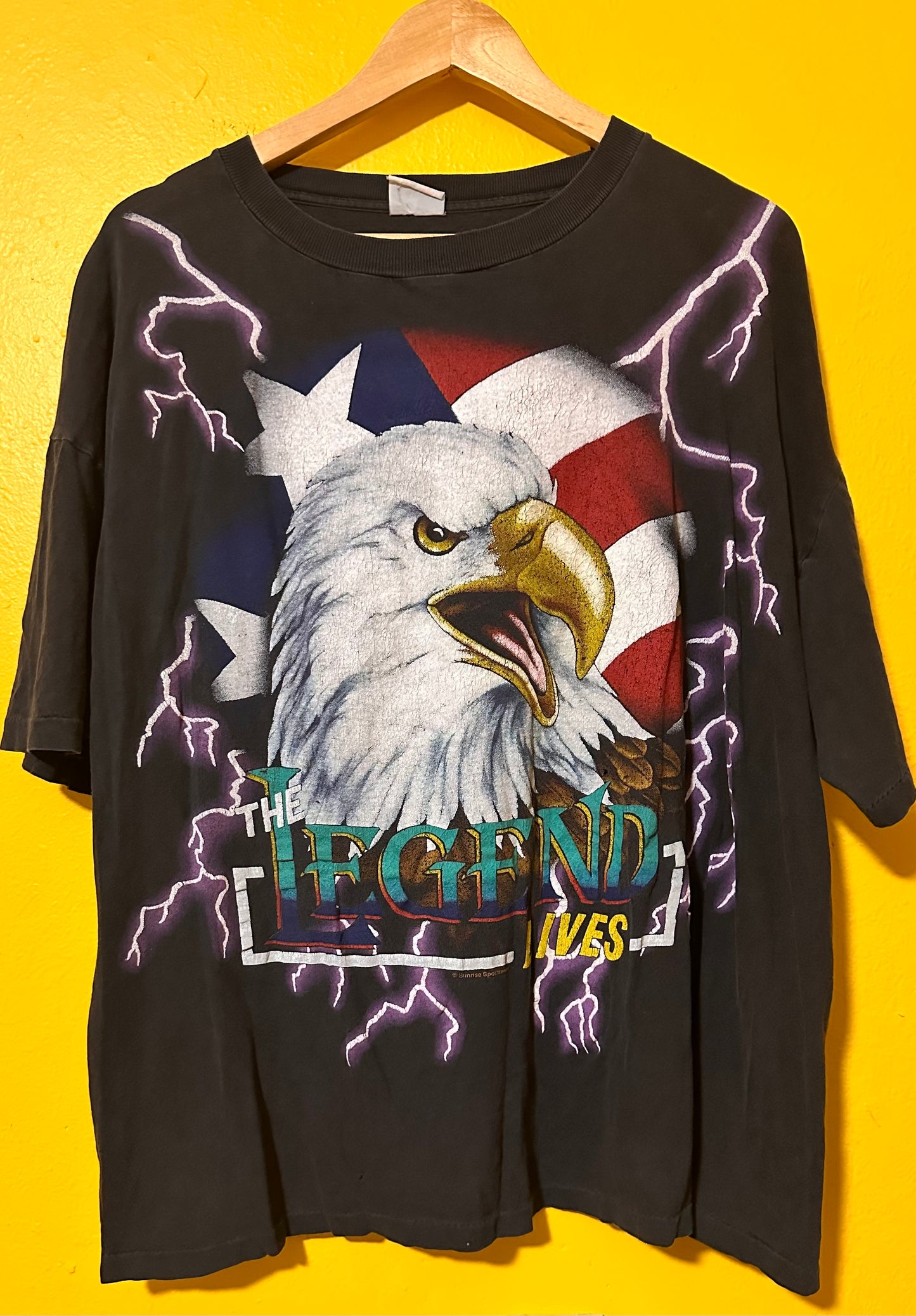 Lightning Eagle The Legend American Thunder Tee XL 1990s Vintage