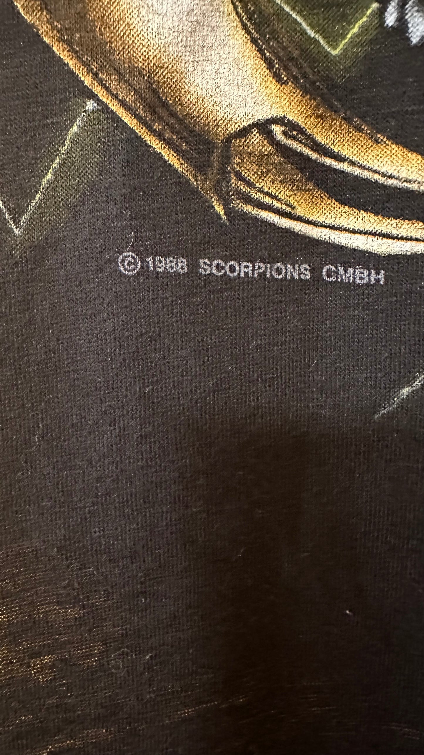 1988 Scorpions Single Stitch Raglan S M