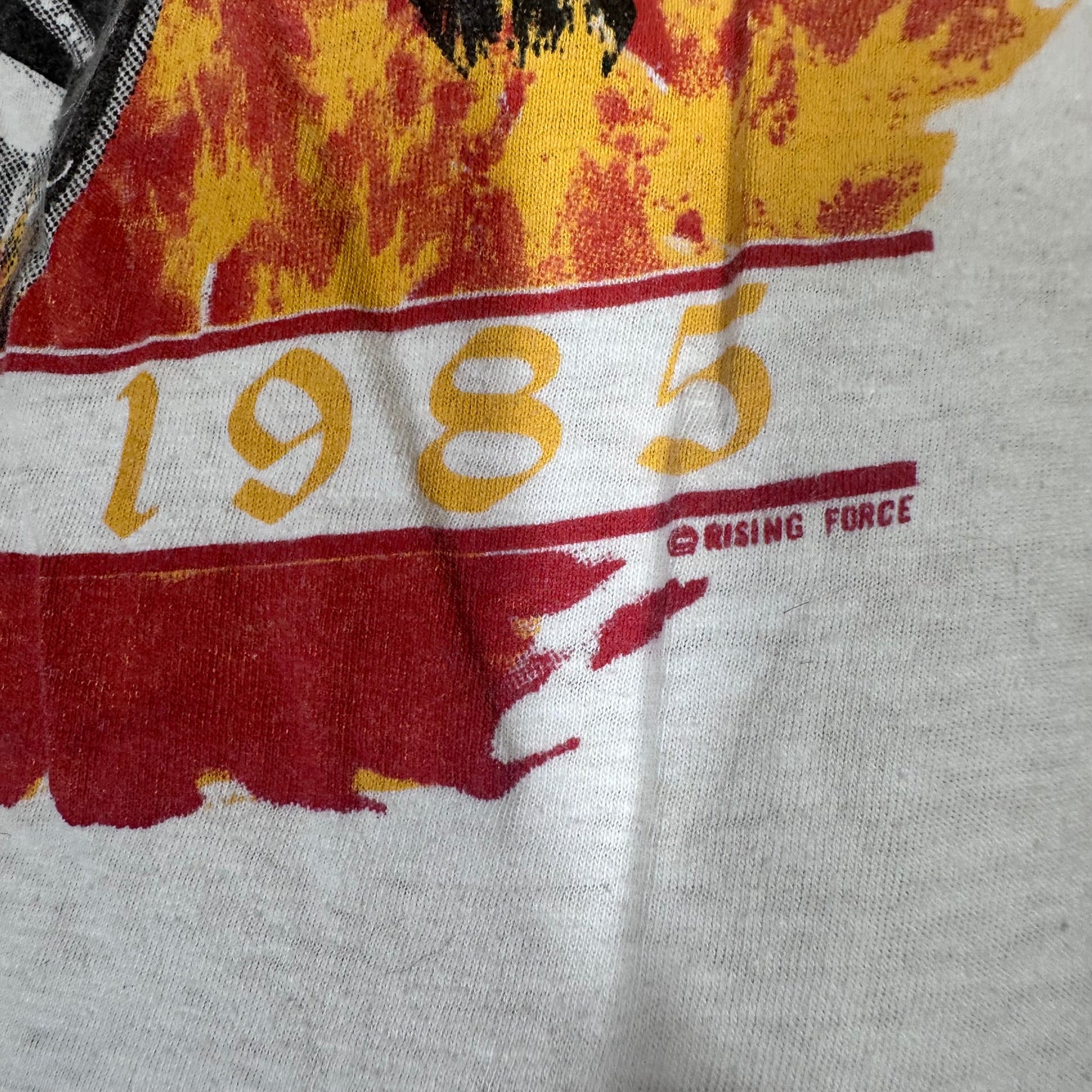 Vintage 1983 Rising Force Day on the Green Single Stitch Cut off Tour Tee M