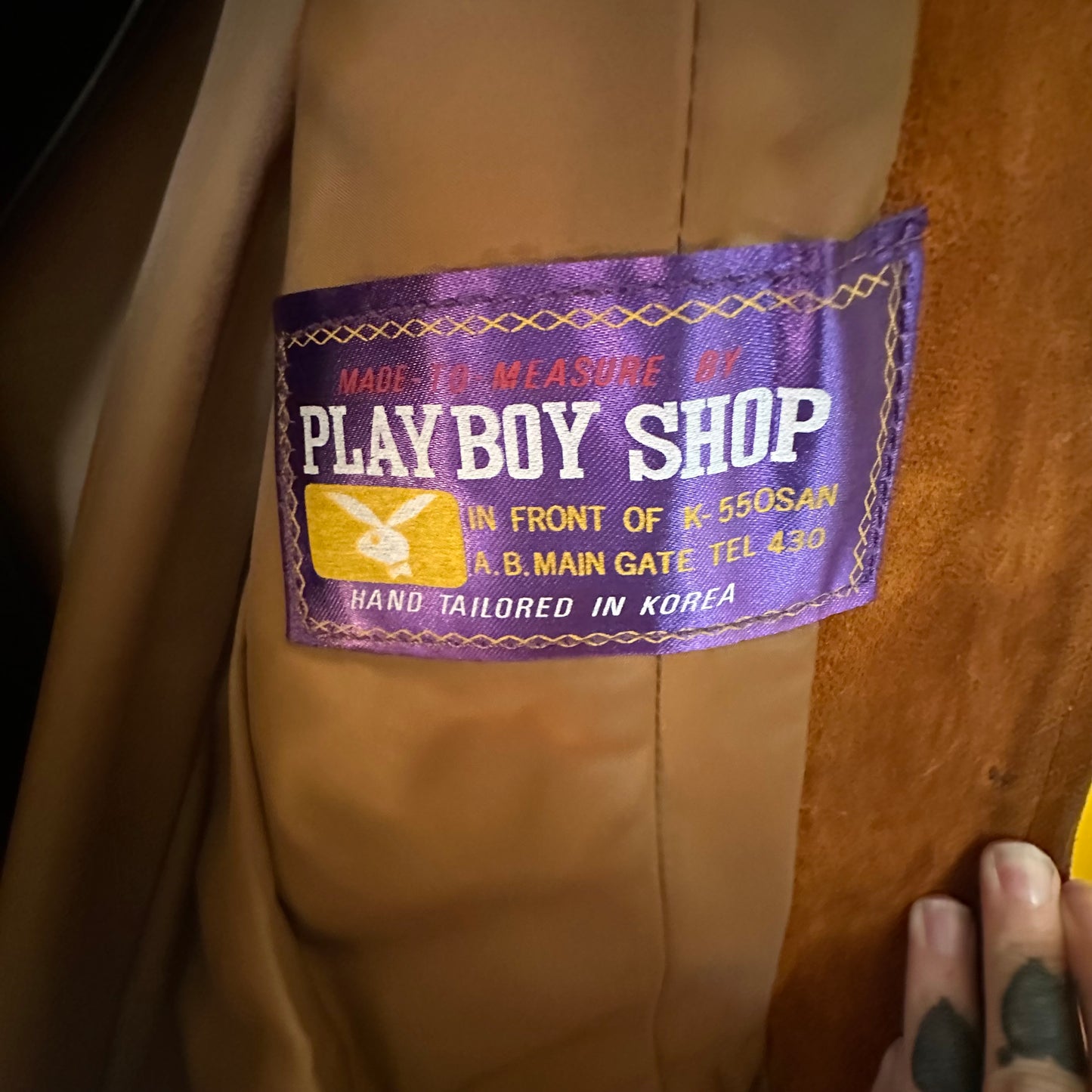 Vintage 1970s Suede Jacket By PLAYBOY