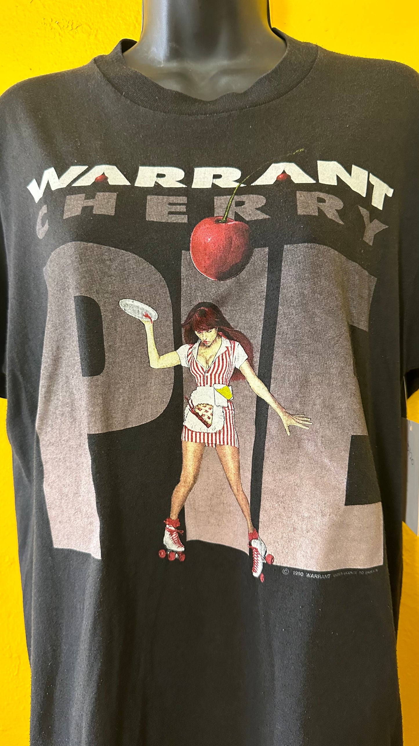 1990 Warrant Cherry Pie Tour Tee M Single Stitch