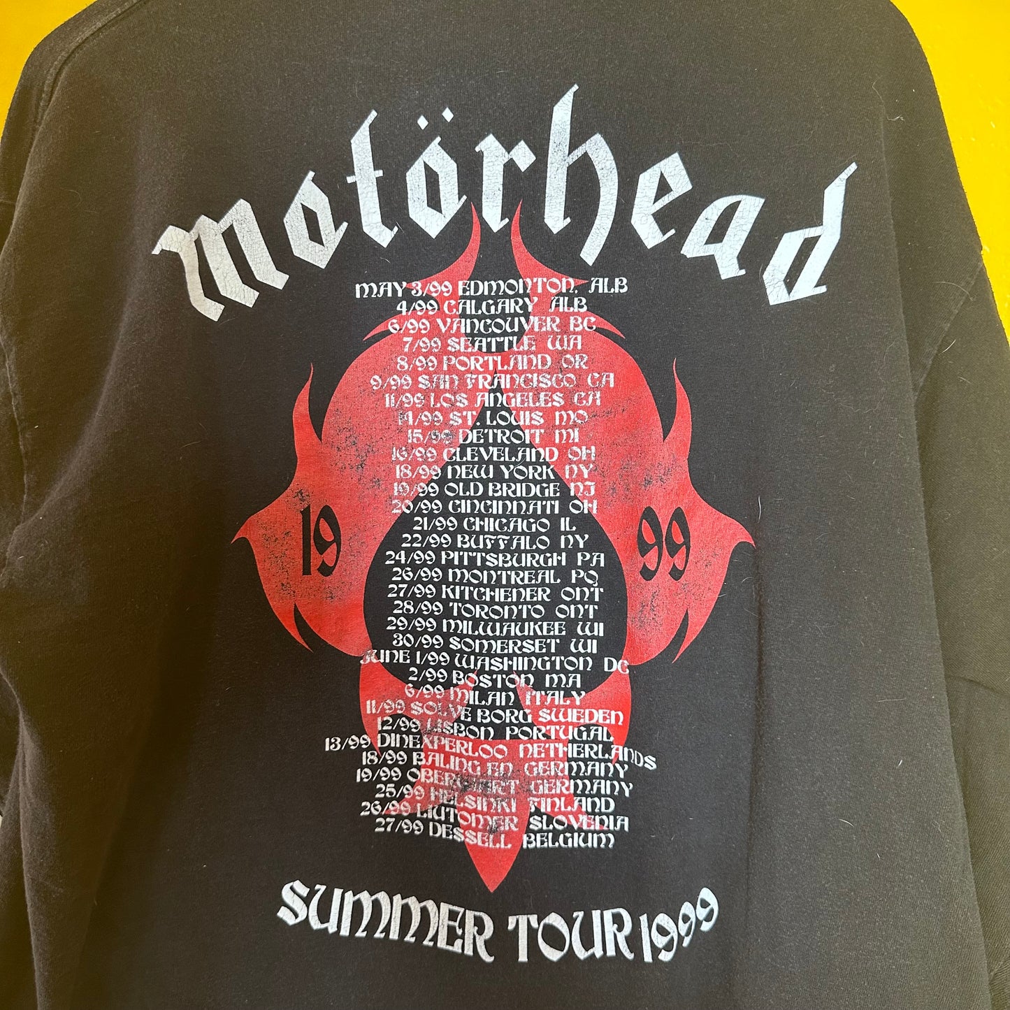 Vintage 1999 Motörhead US Tour Long Sleeve Sz XL