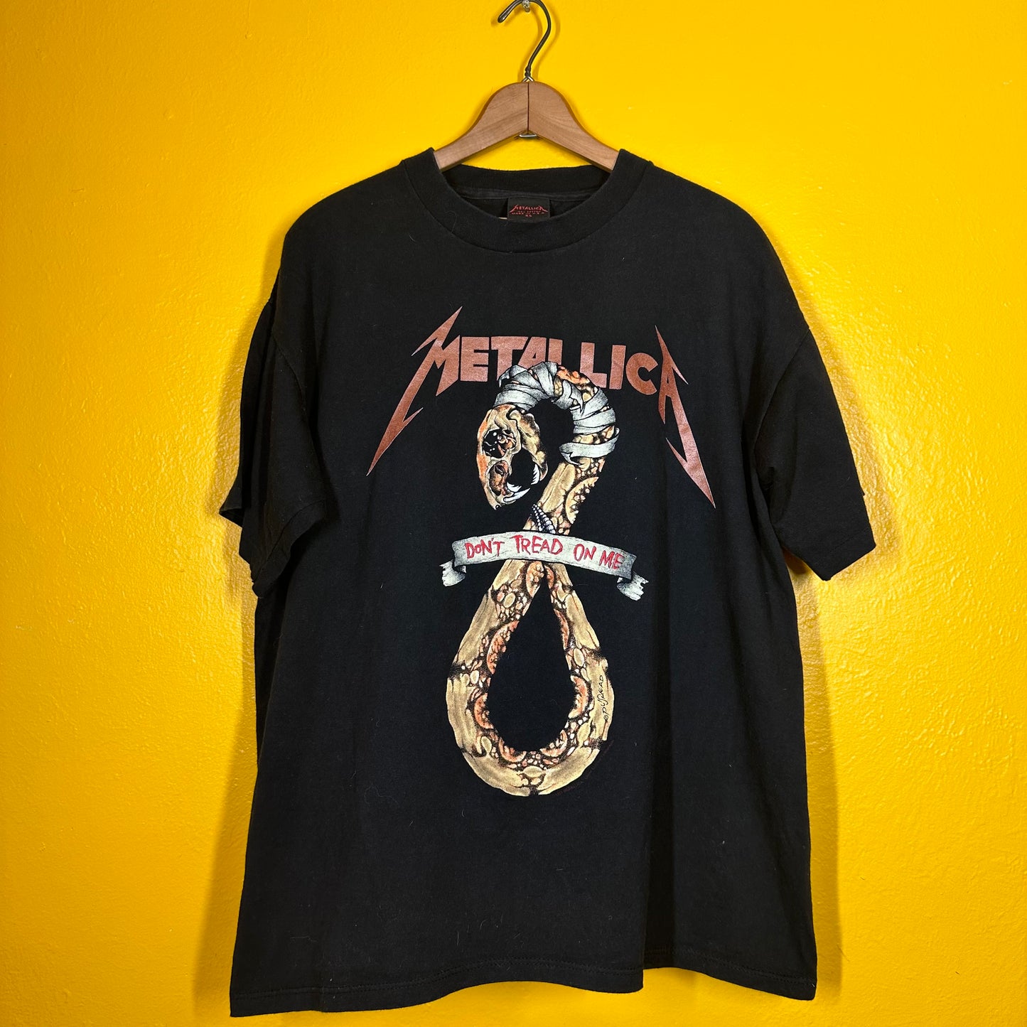 Vintage Metallica Don’t Tread on Me Tour Tee 1991/ 92 Authentic Single Stitch XL Pushead Graphic